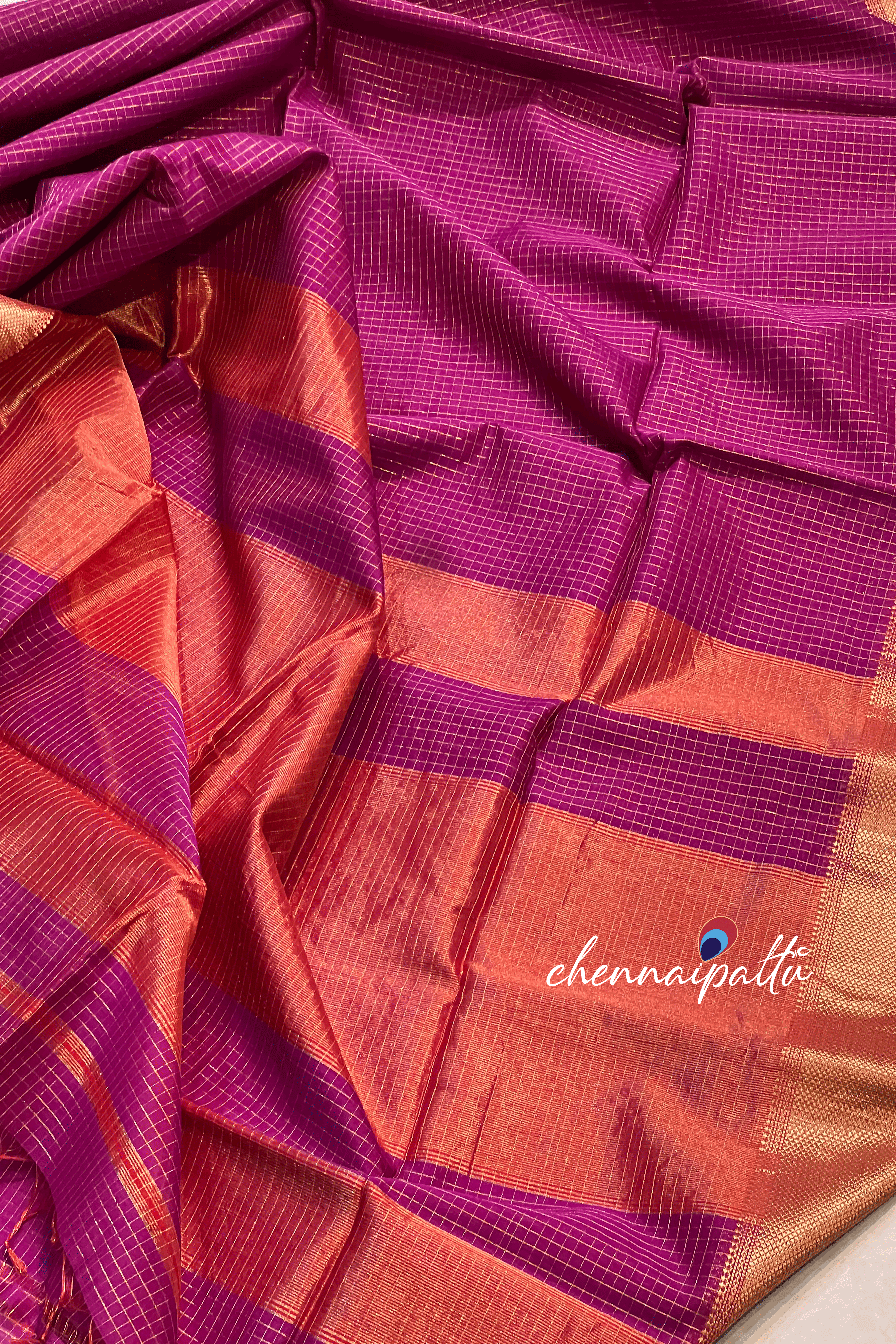 Mahesh : Maheshwari Silk Cotton Saree - A Symphony of Regal Weaves with Contrast Blouse Piece