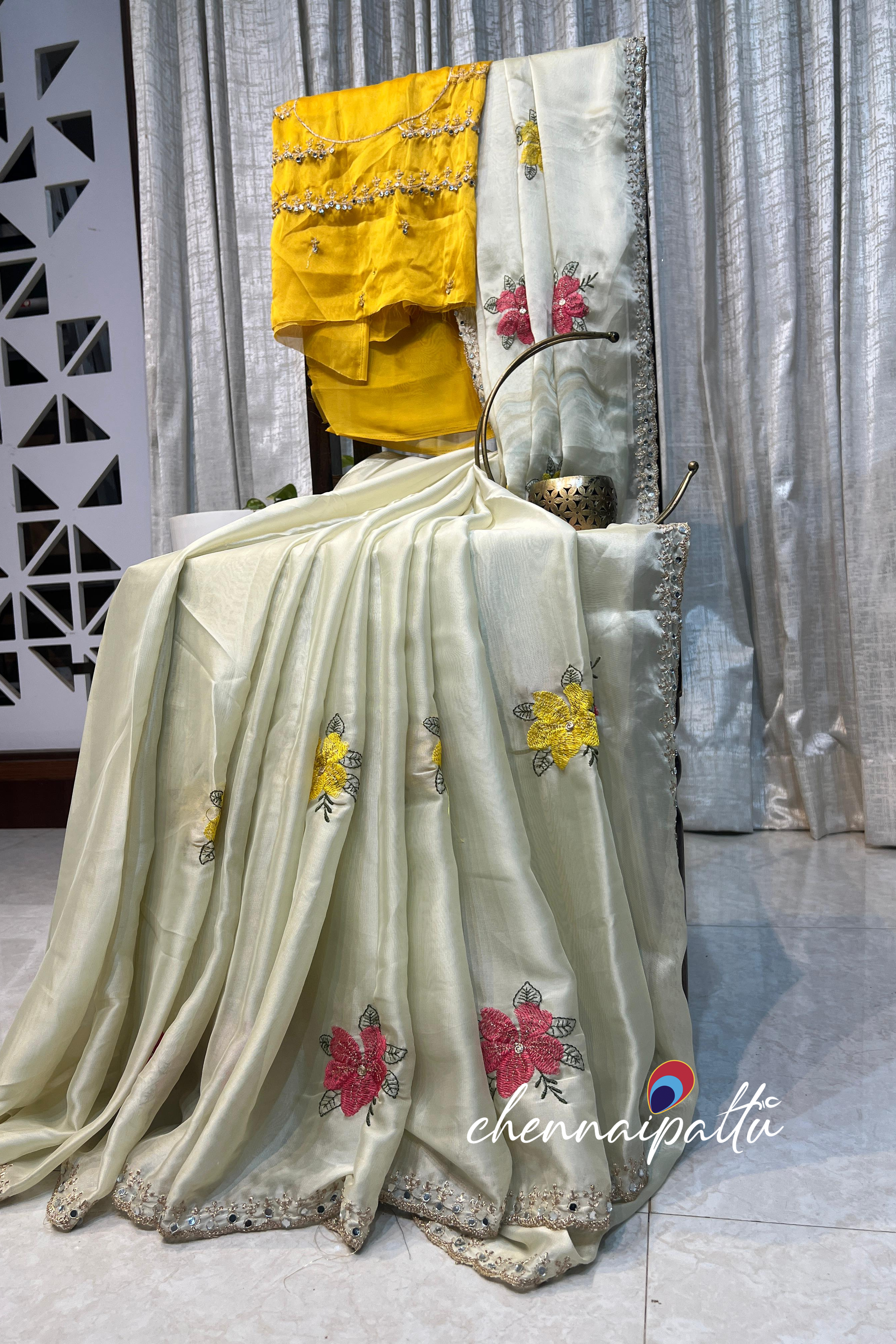 SUNITHA – Soft Rangoli Silk Saree | Elegant Embroidery Work