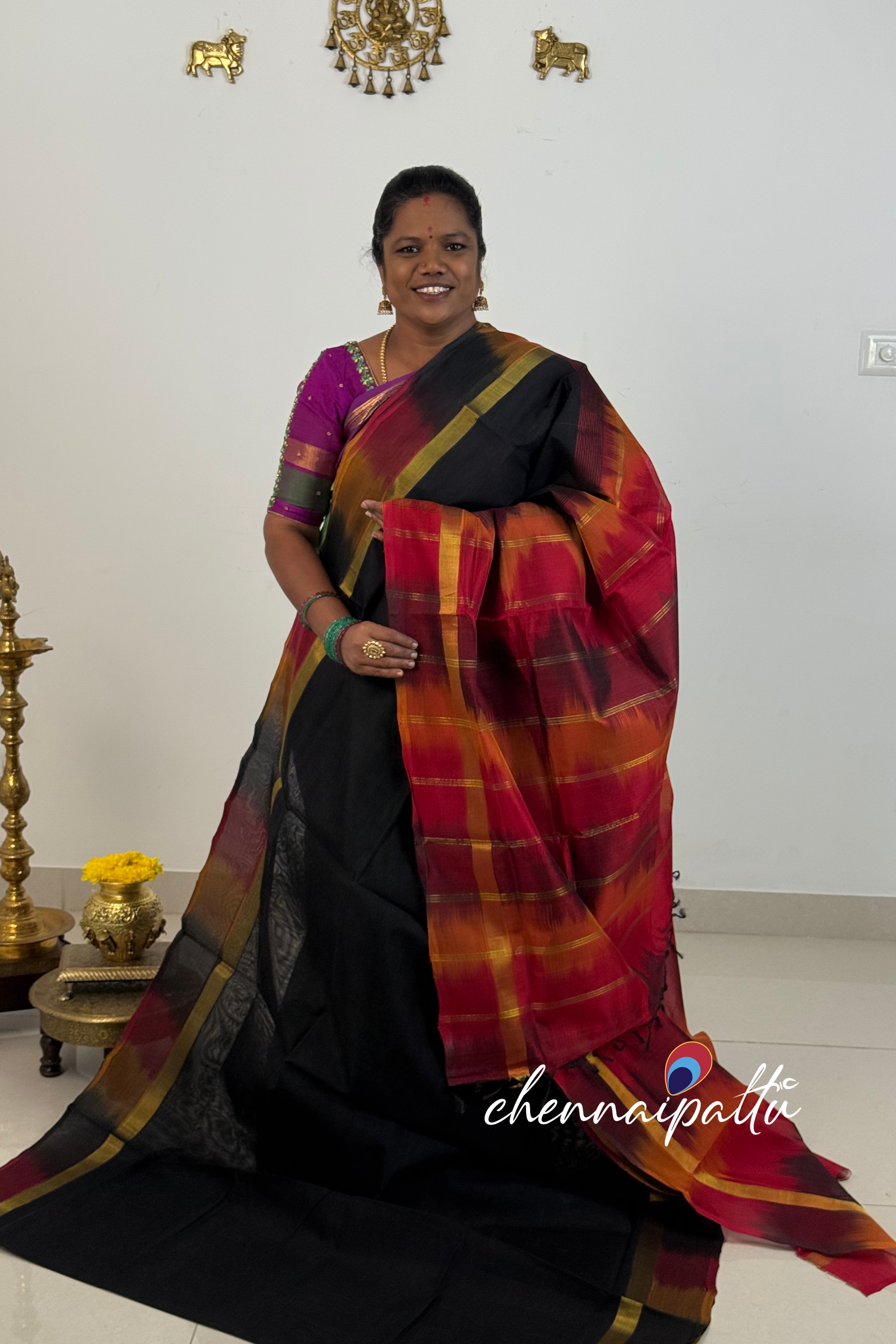Mangai - Kupadam Silk Cotton Saree | Blouse Attached