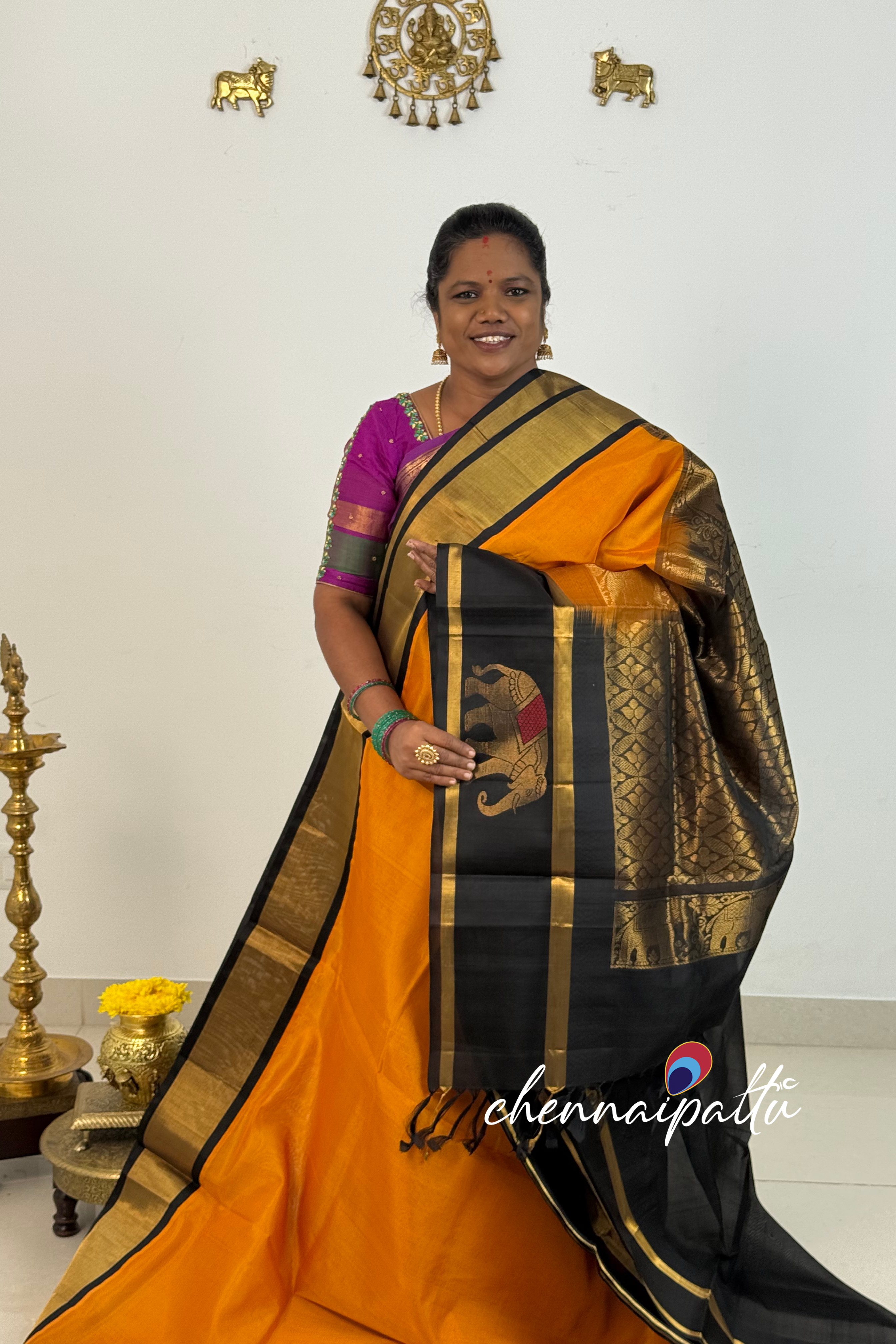 Mangai - Kupadam Silk Cotton Saree | Blouse Attached