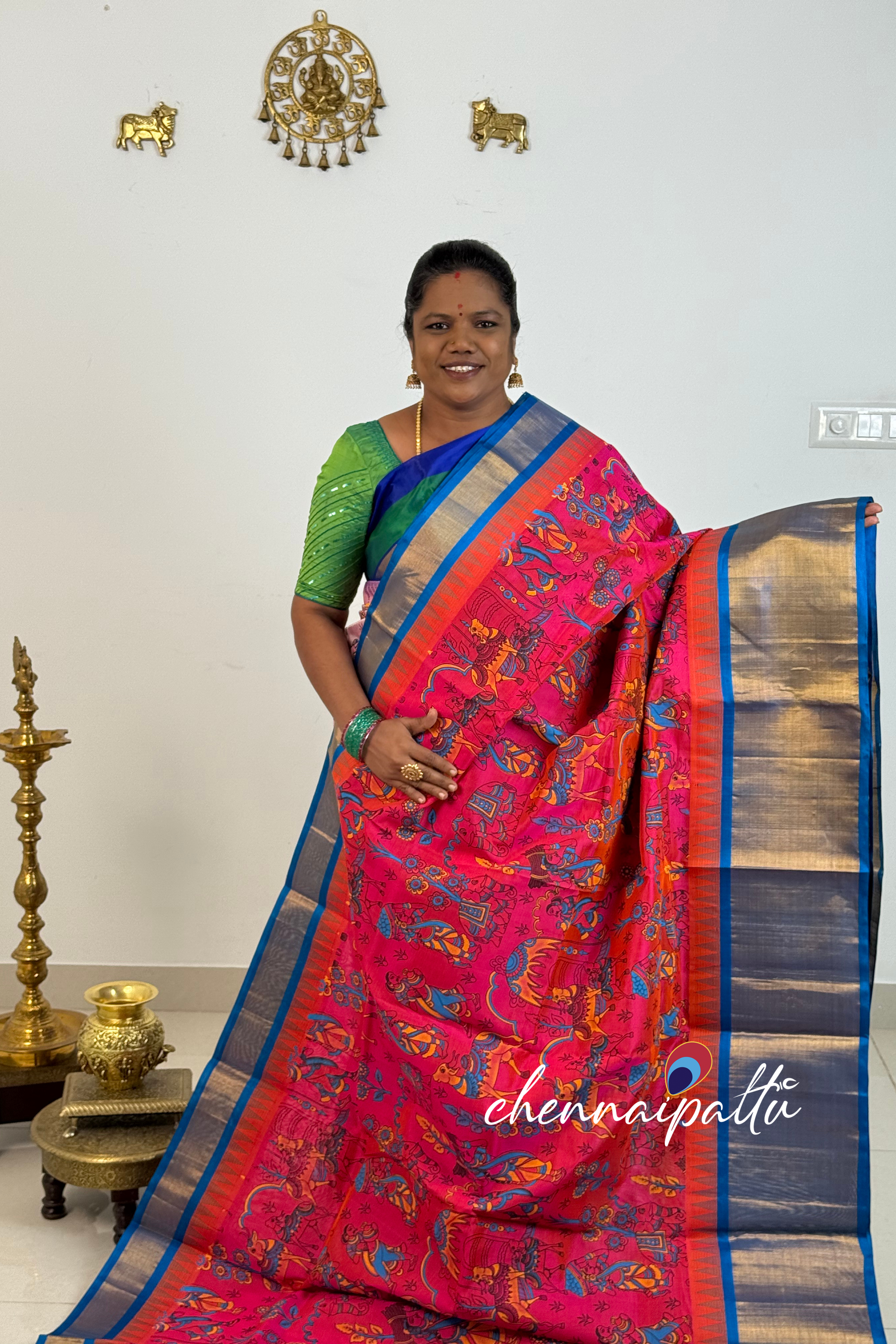 Mangai - Kupadam Silk Cotton Saree | Blouse Attached