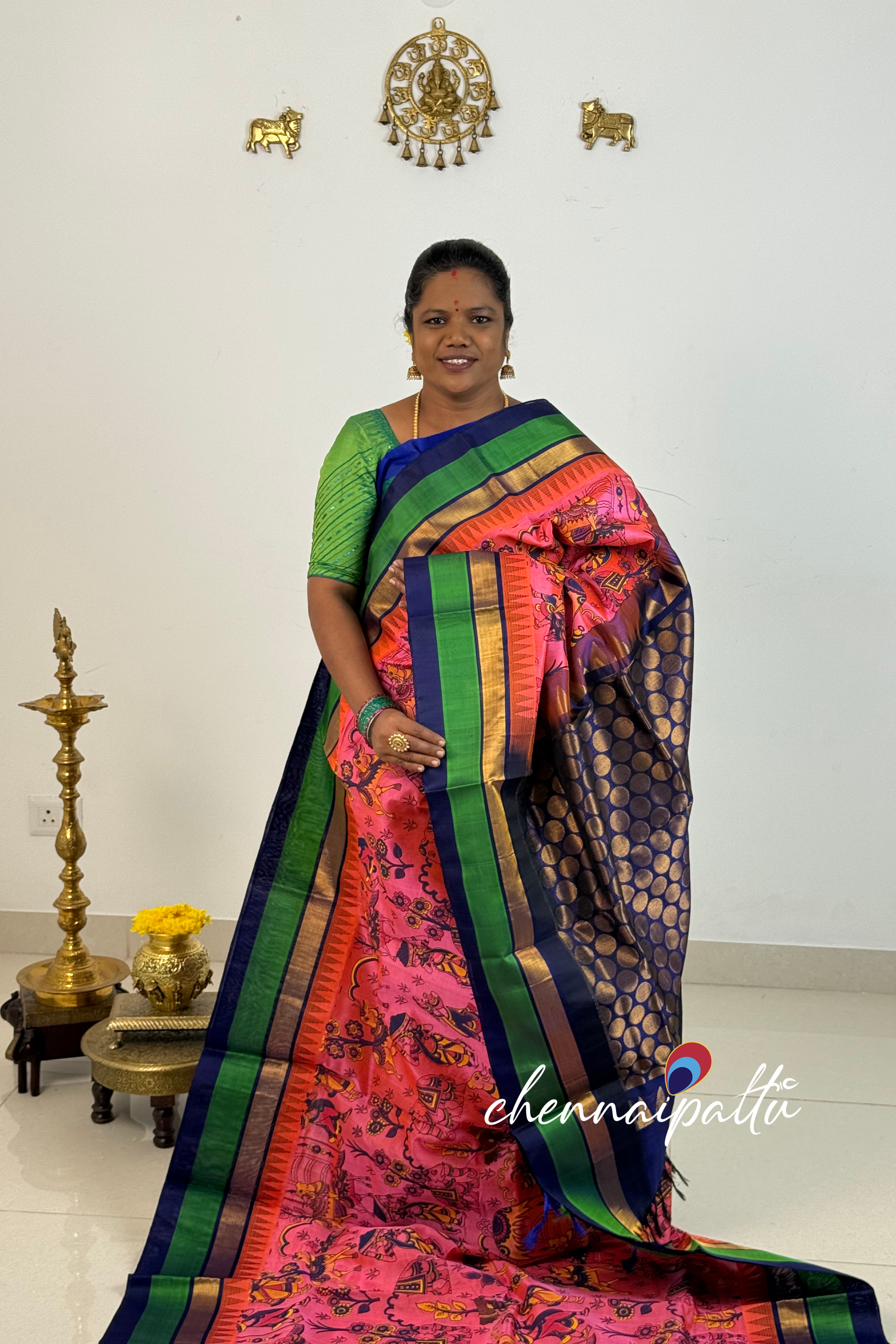 Mangai - Kupadam Silk Cotton Saree | Blouse Attached