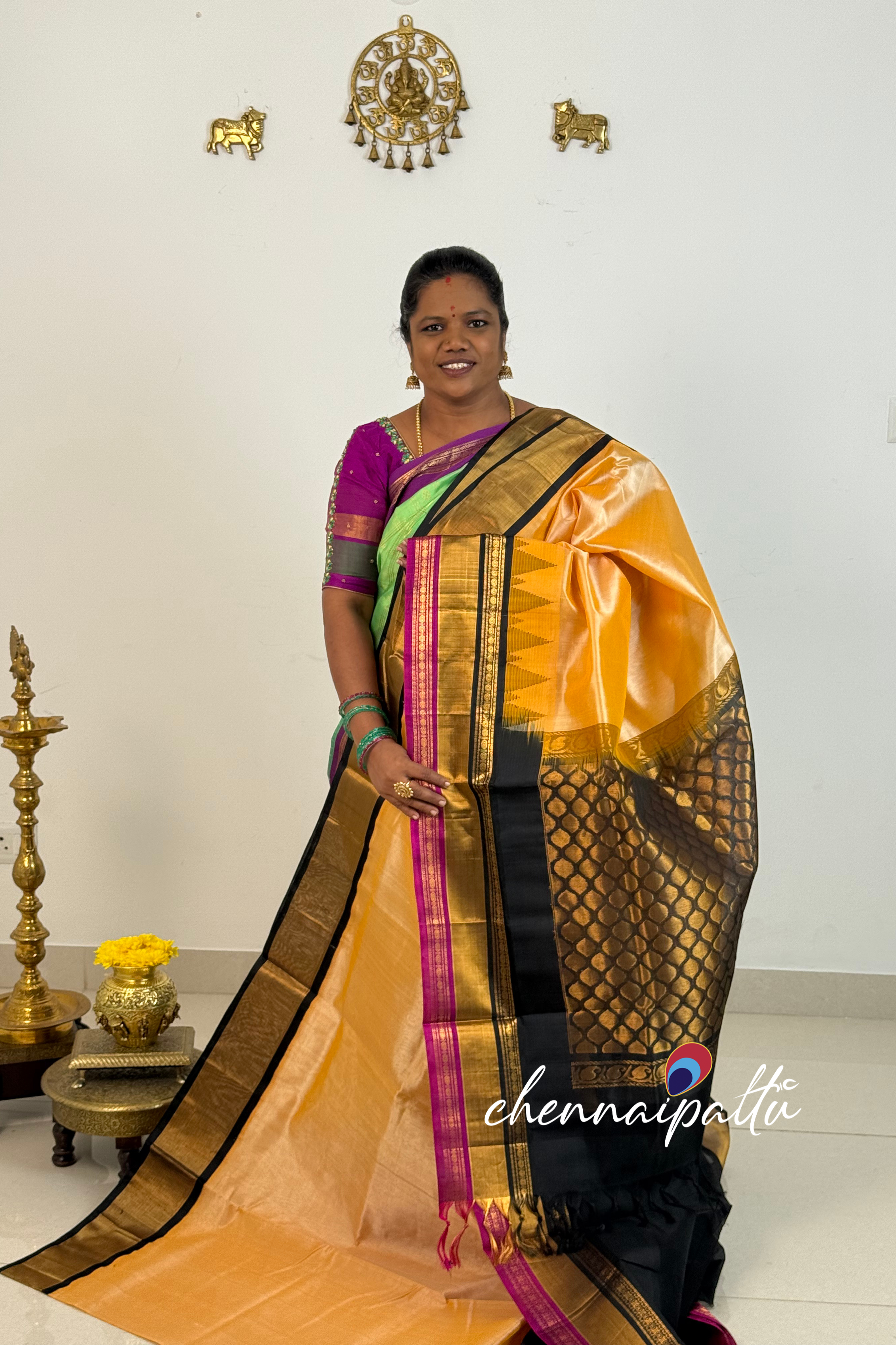 Mangai - Kupadam Silk Cotton Saree | Blouse Attached