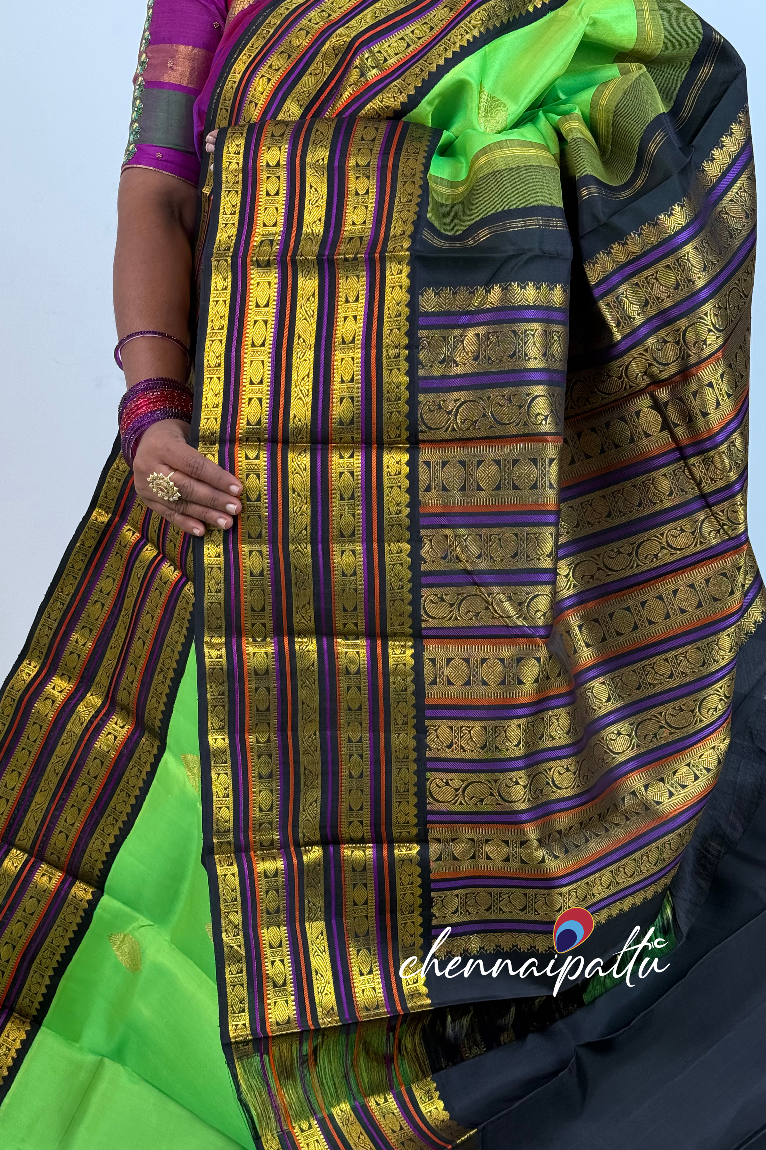 Tharagai - Kanchipuram Pure Silk Saree | Blouse Attached
