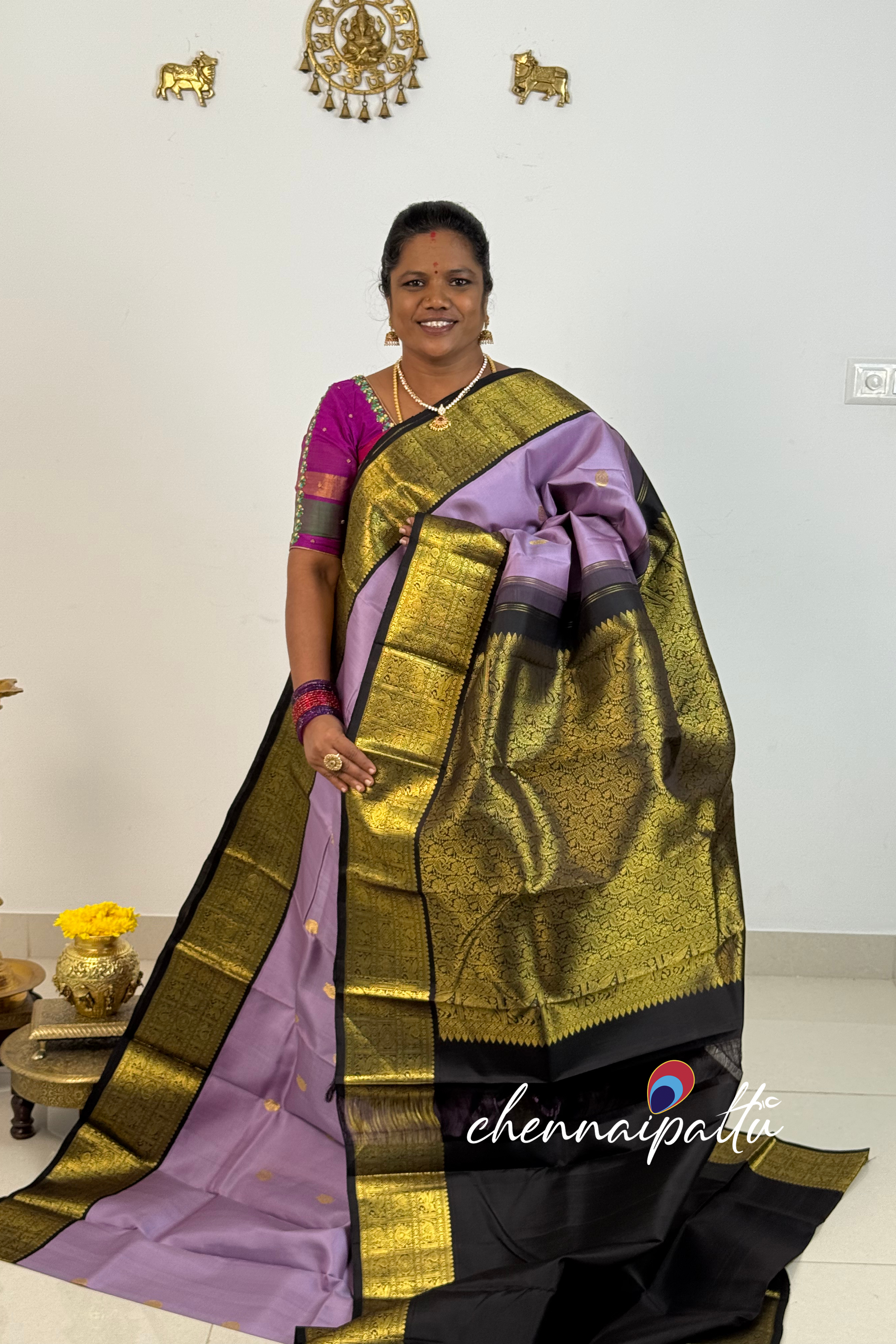 Tharagai - Kanchipuram Pure Silk Saree | Blouse Attached