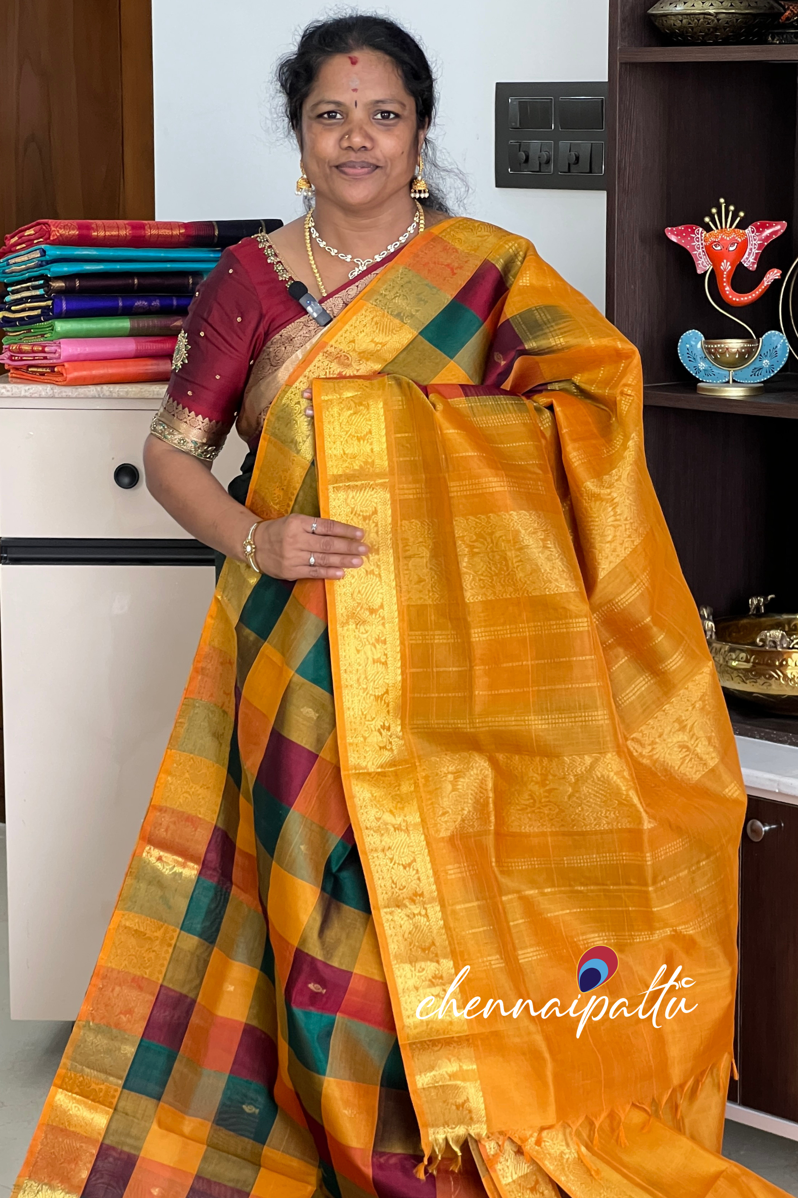 Mangai - Silk Cotton Saree | Blouse Attached
