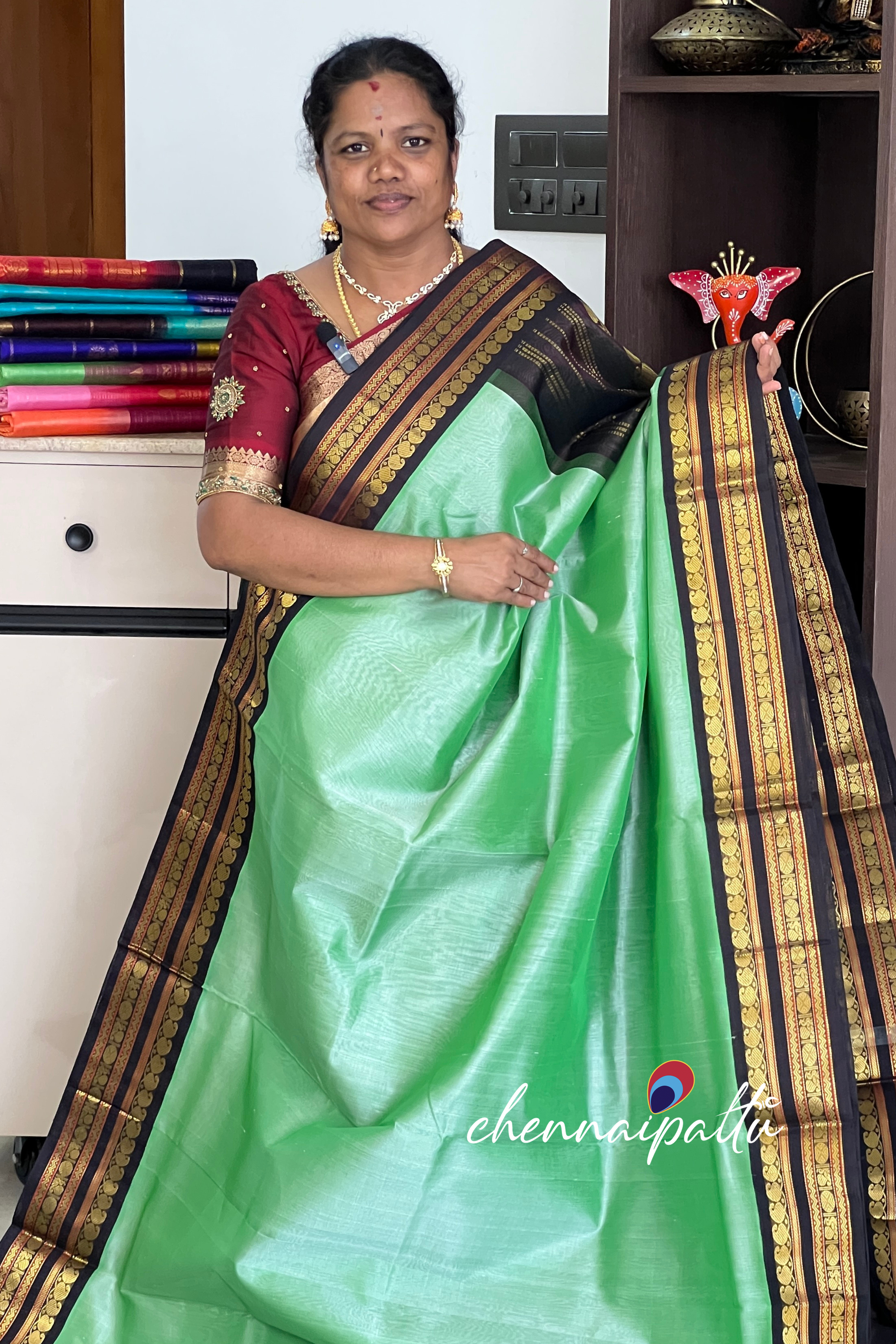 Mangai - Silk Cotton Saree | Blouse Attached