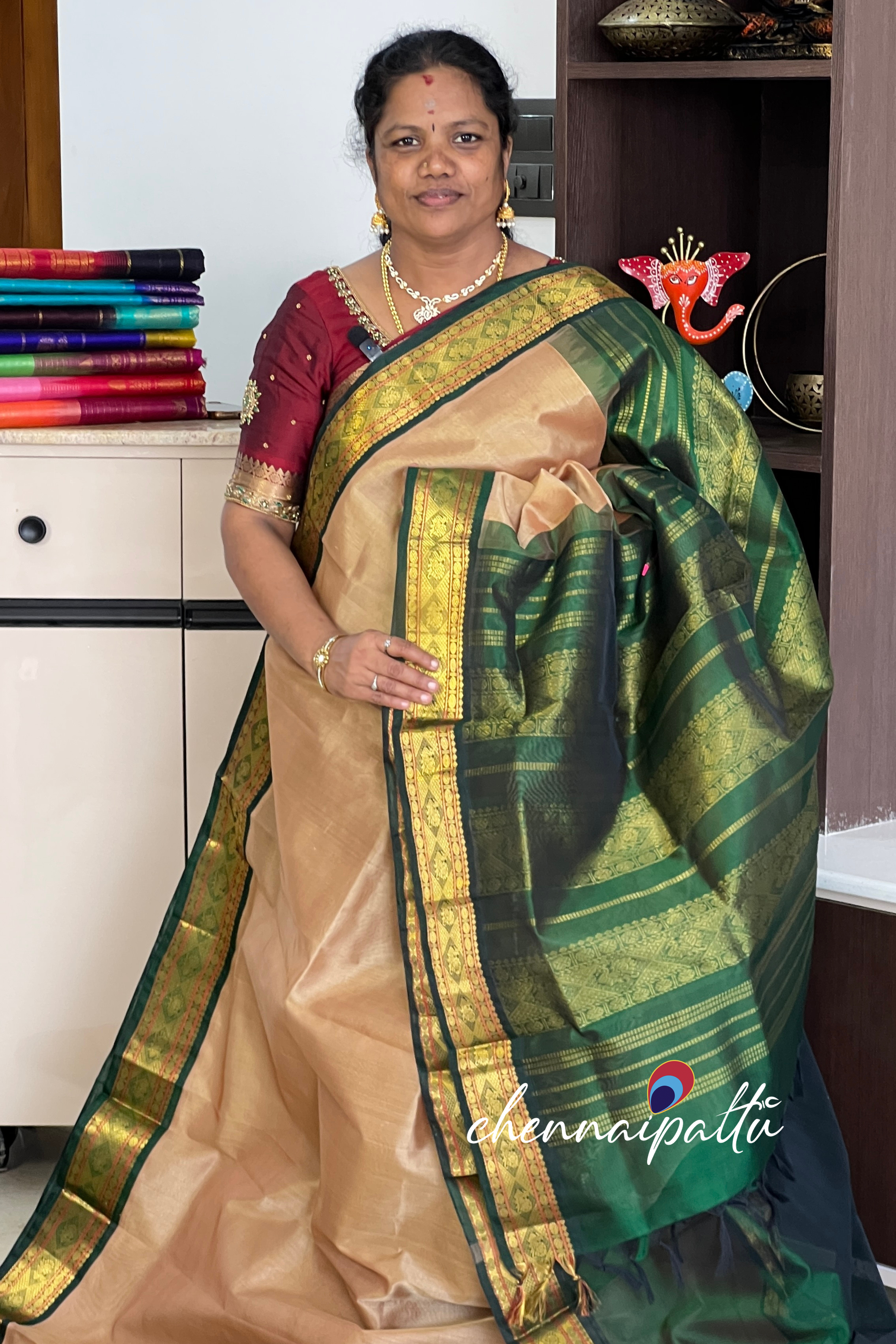 Mangai - Silk Cotton Saree | Blouse Attached