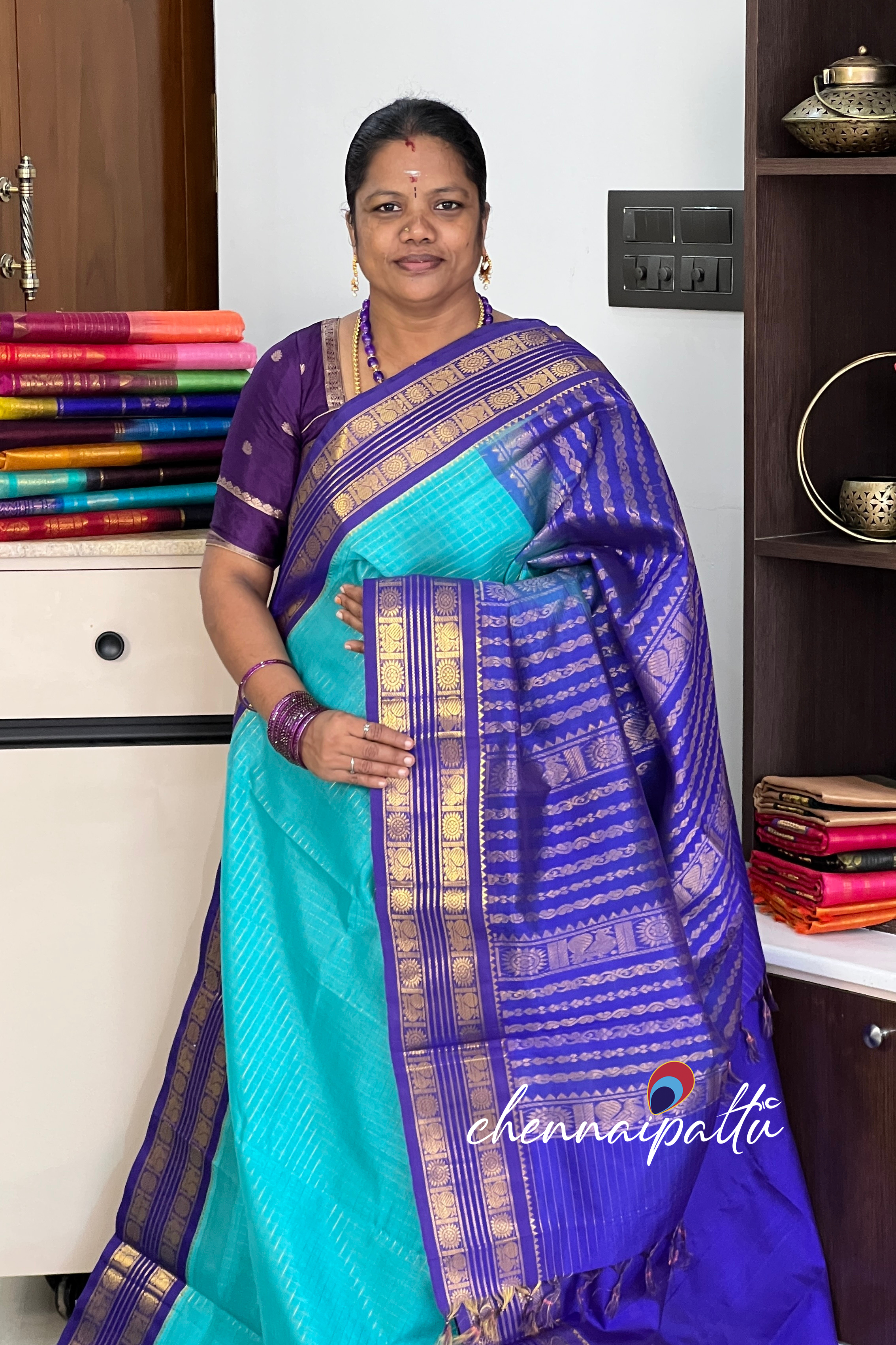 Mangai - Silk Cotton Saree | Blouse Attached