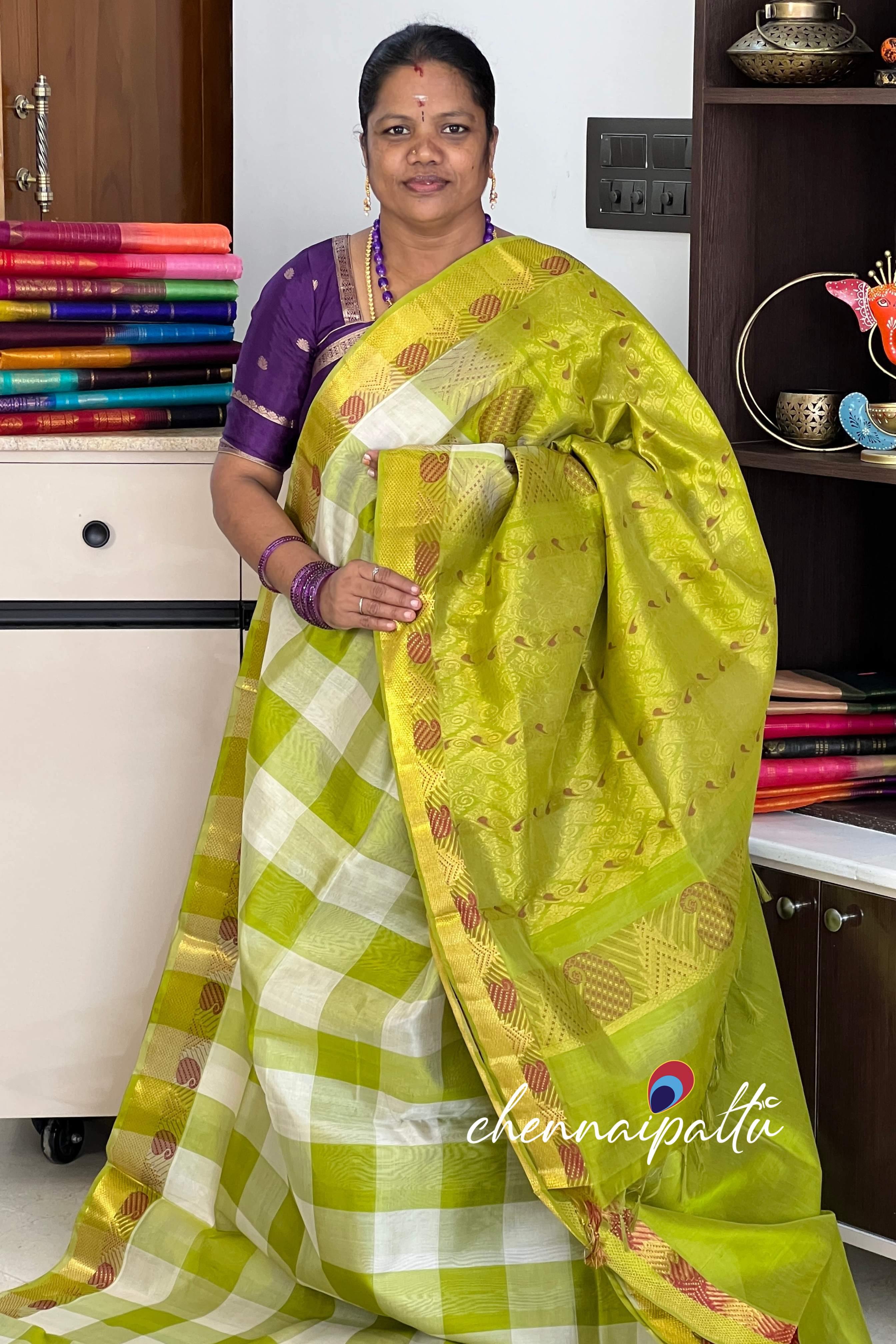 Mangai - Silk Cotton Saree | Blouse Attached