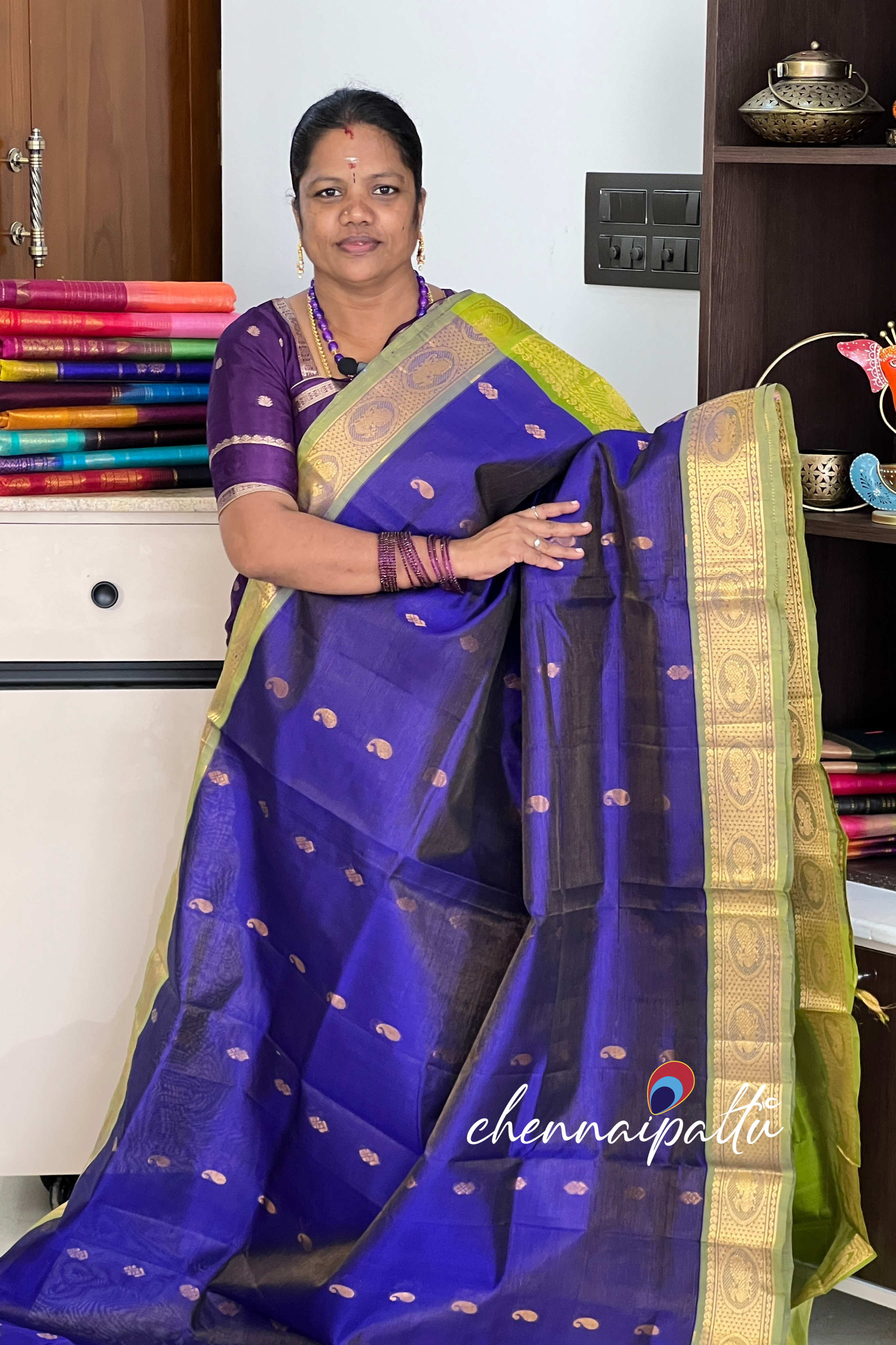 Mangai - Silk Cotton Saree | Blouse Attached