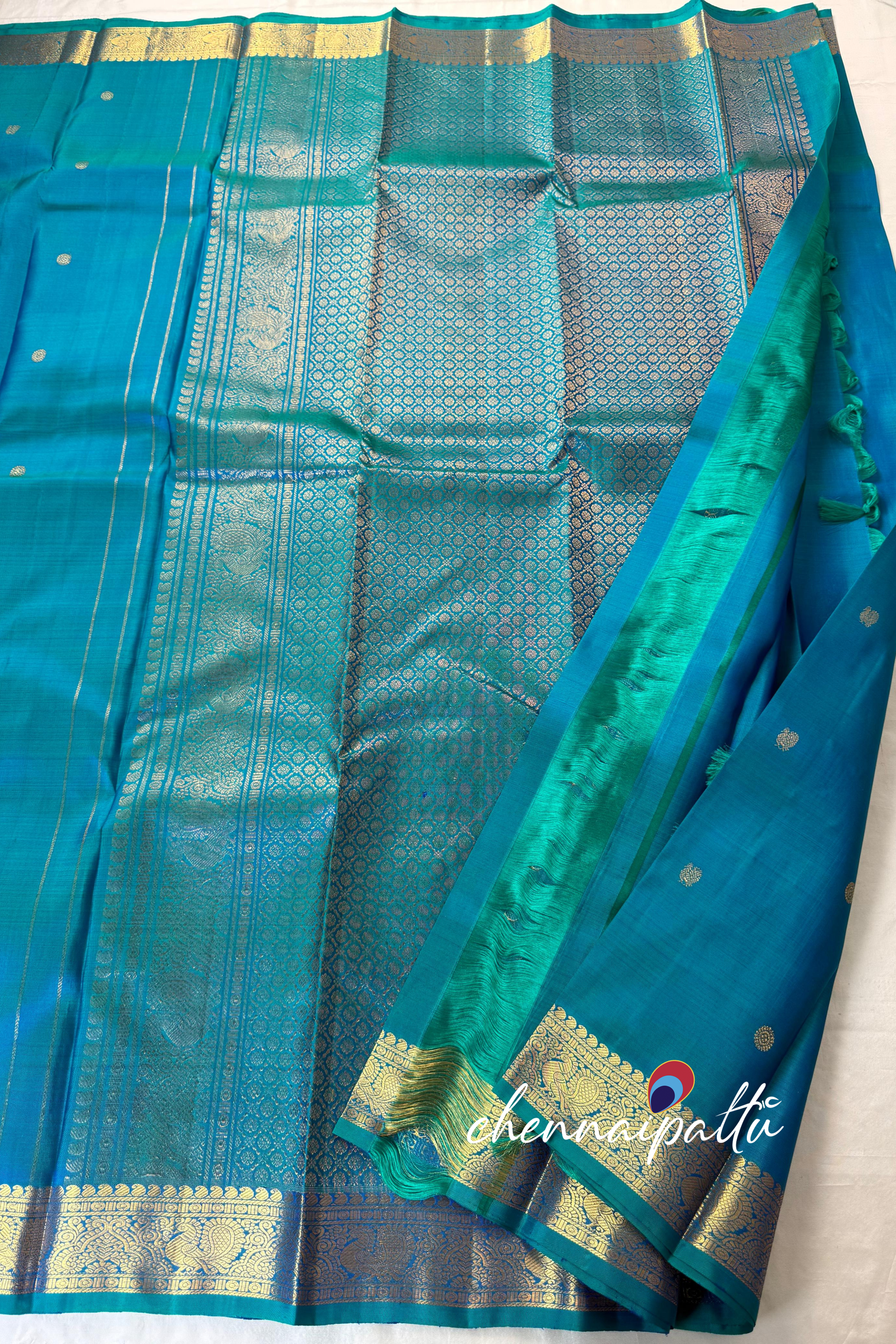 Tharagai - Kanchipuram Pure Silk Saree | Blouse Attached