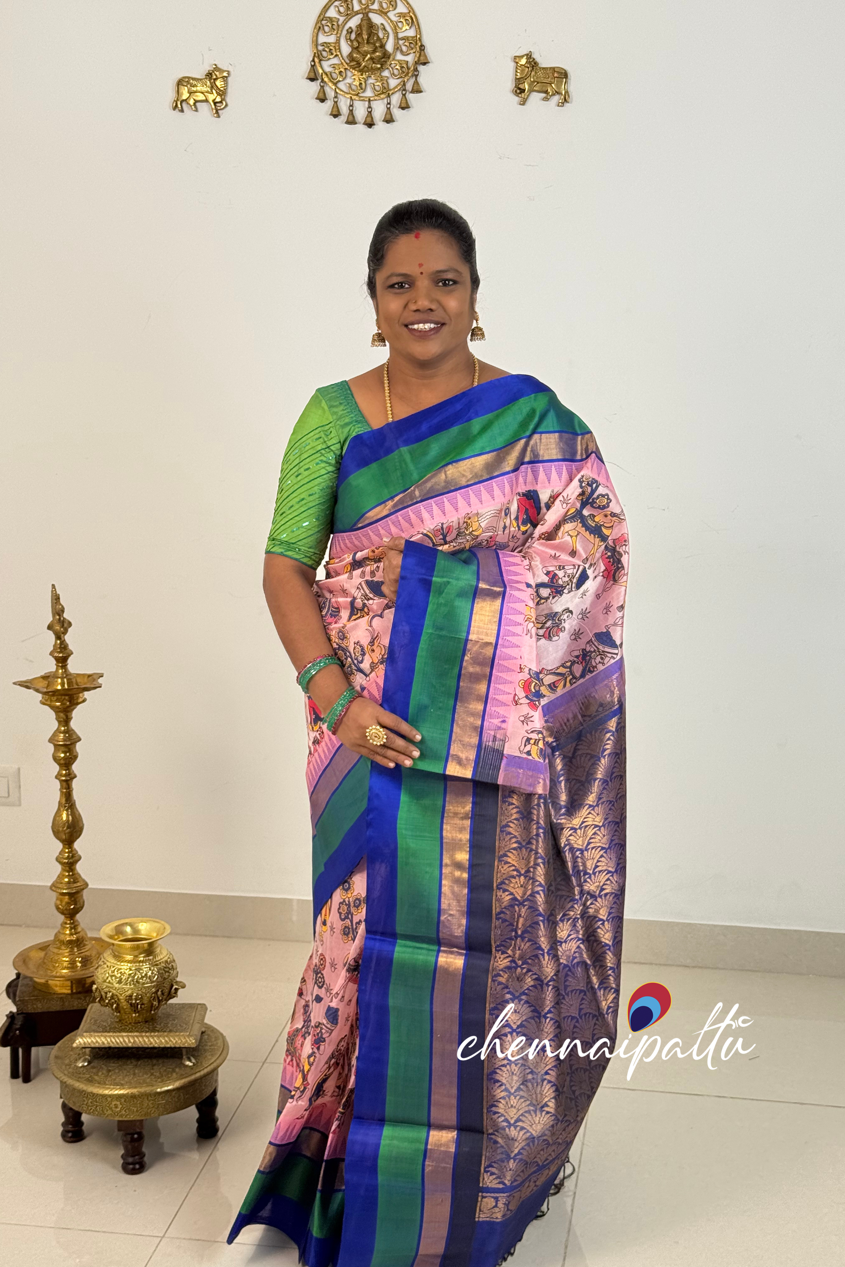 Mangai - Kupadam Silk Cotton Saree | Blouse Attached