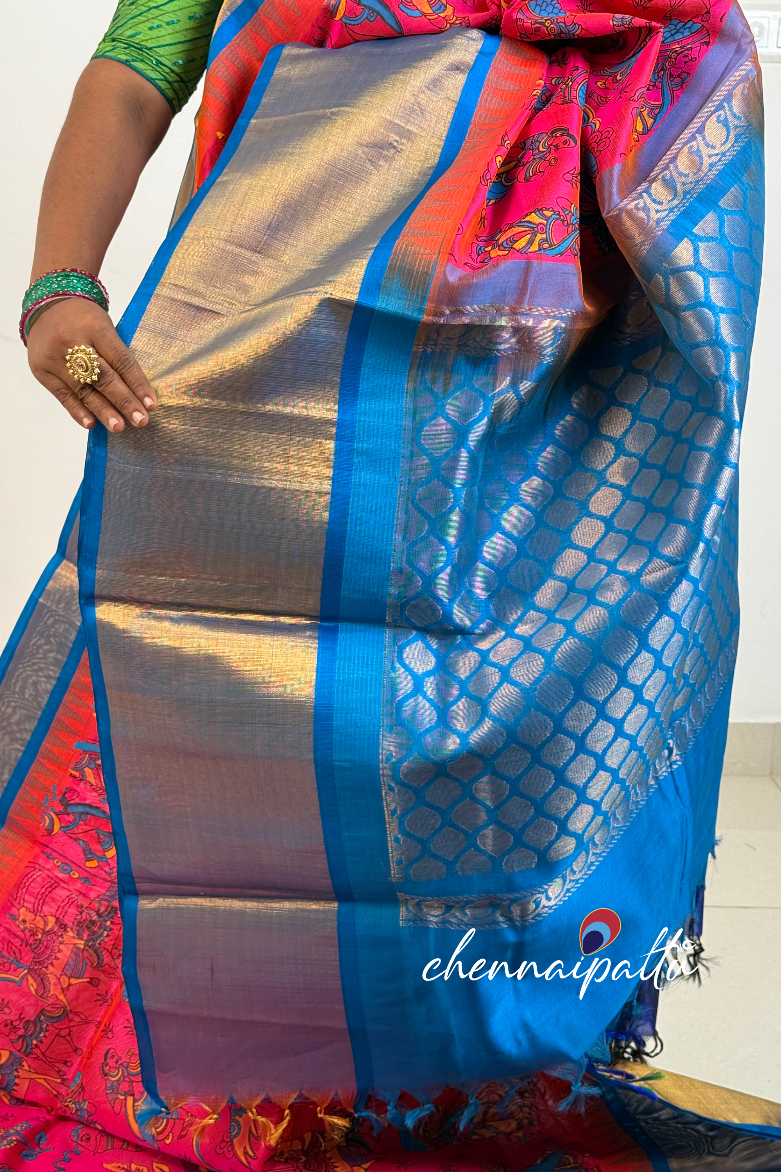 Mangai - Kupadam Silk Cotton Saree | Blouse Attached