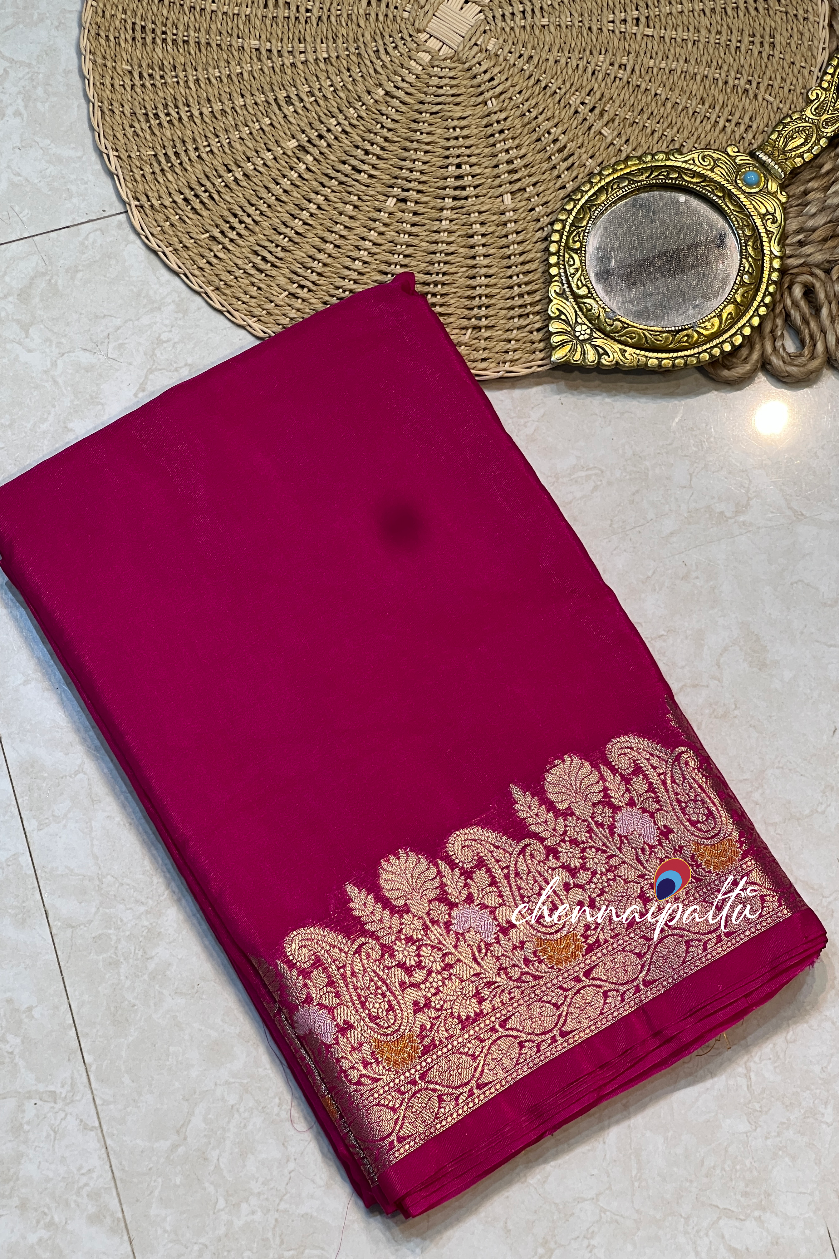 Rohini : Semi Silk Saree - A Whisper of Ethereal Charm with Contrast Blouse Piece