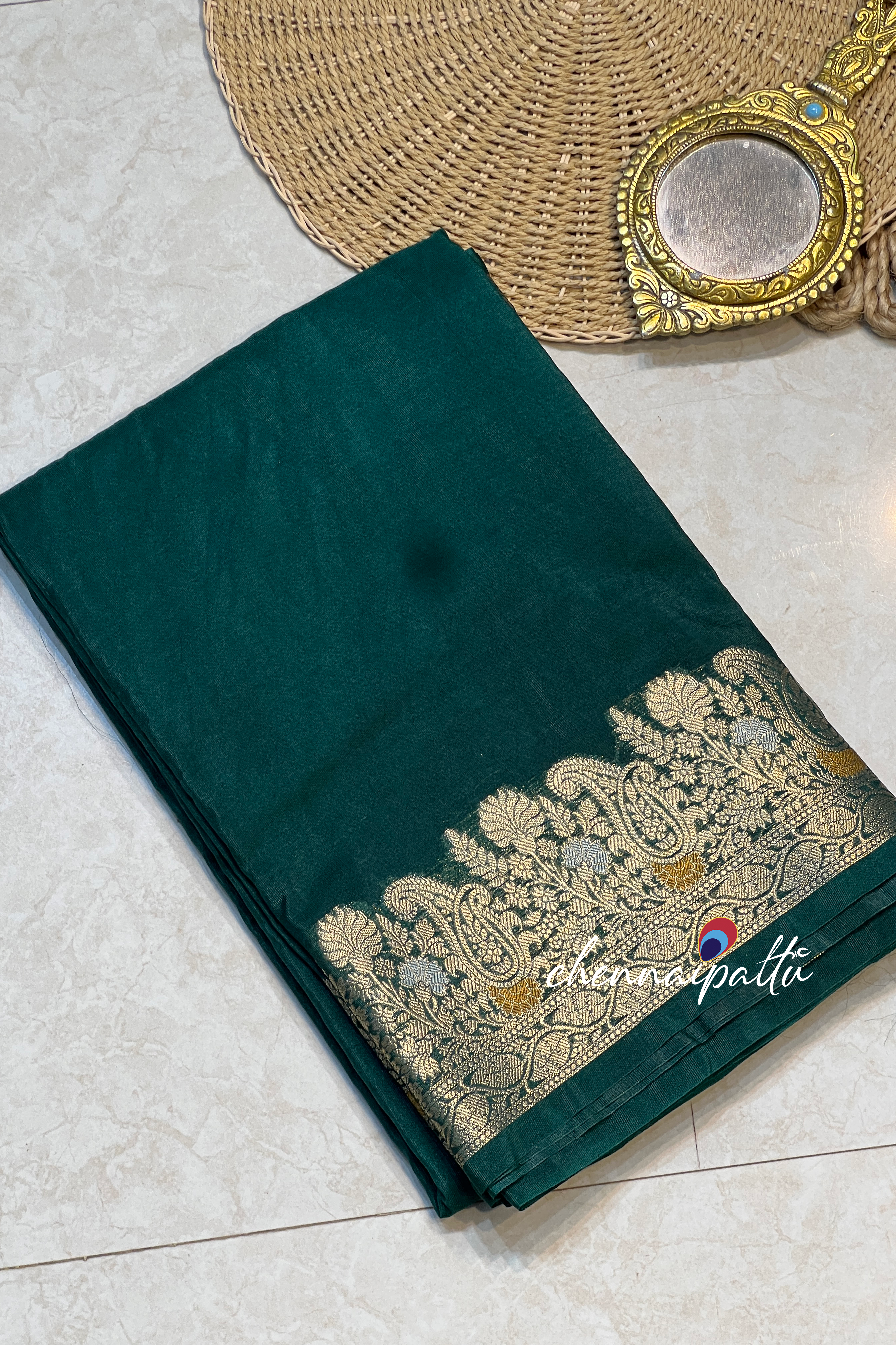 Rohini : Semi Silk Saree - A Whisper of Ethereal Charm with Contrast Blouse Piece