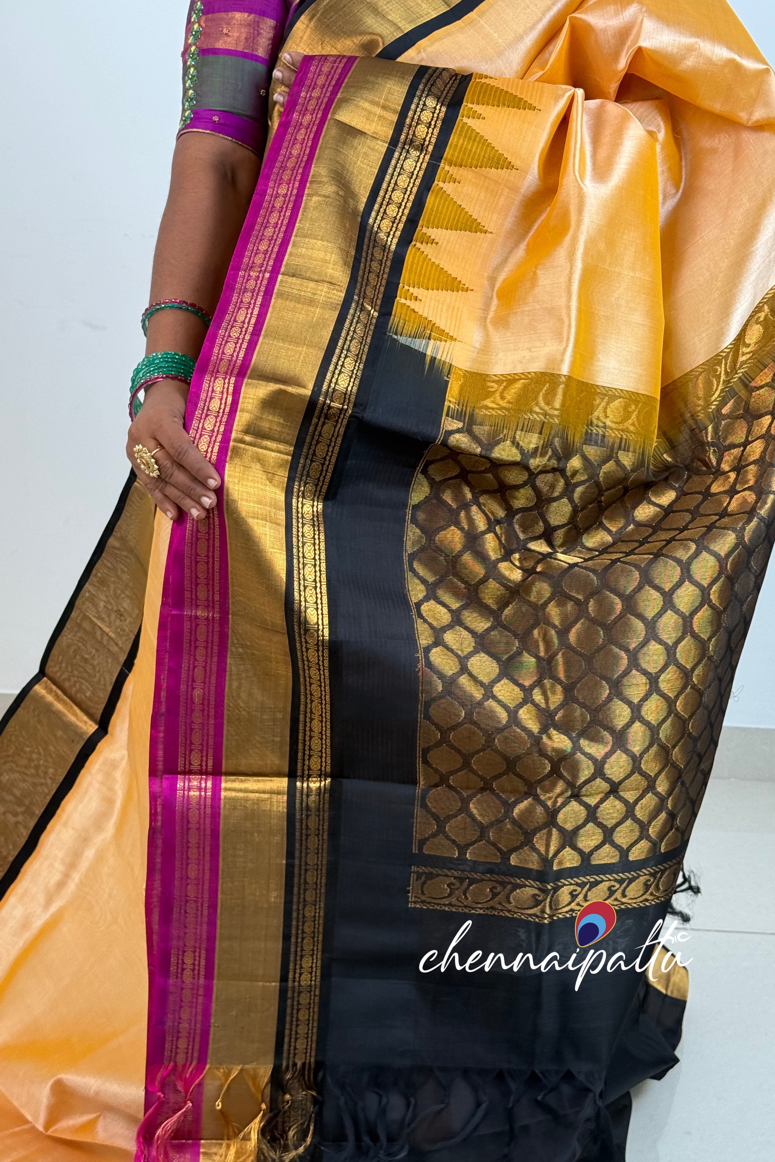 Mangai - Kupadam Silk Cotton Saree | Blouse Attached