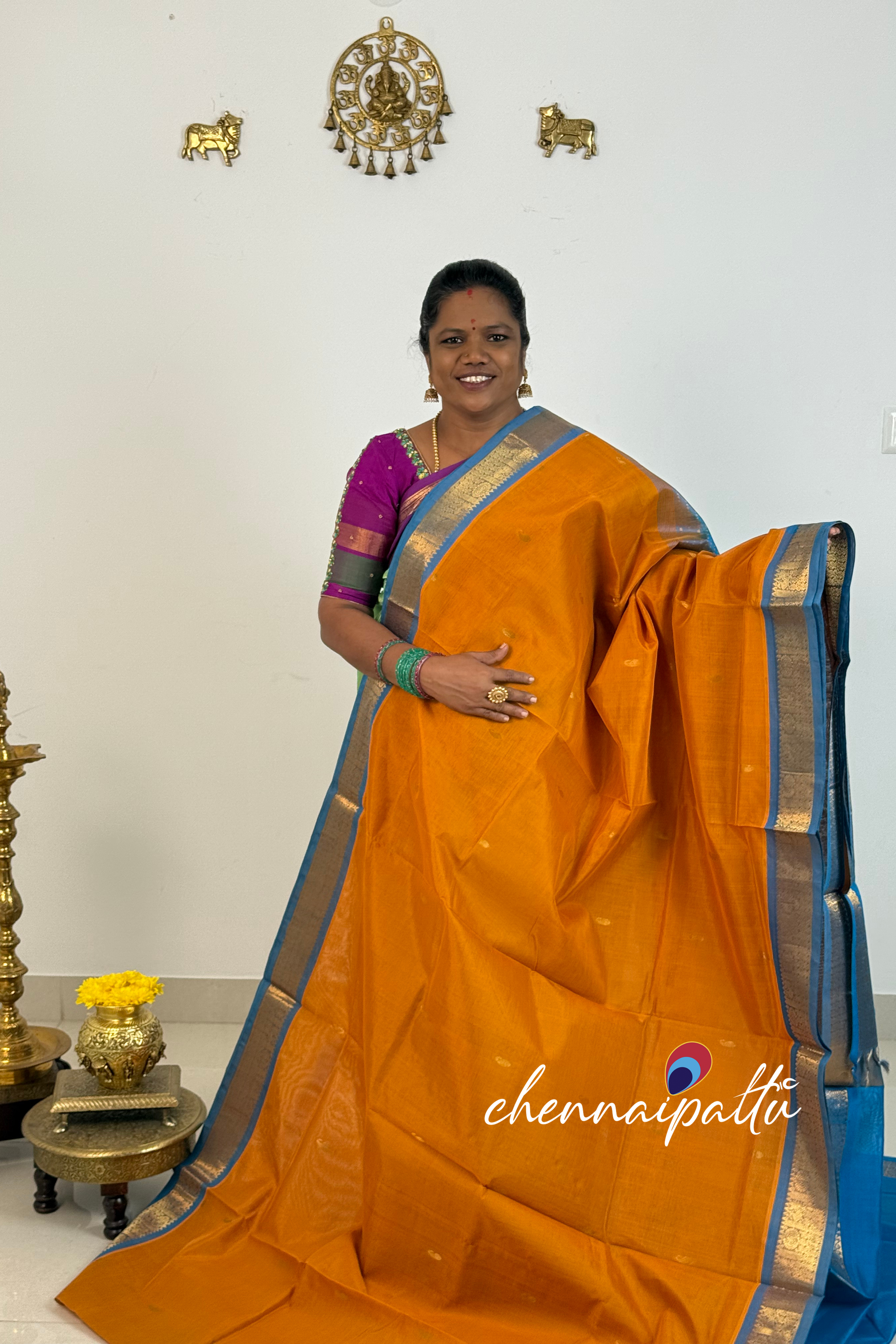 Mangai - Kupadam Silk Cotton Saree | Blouse Attached