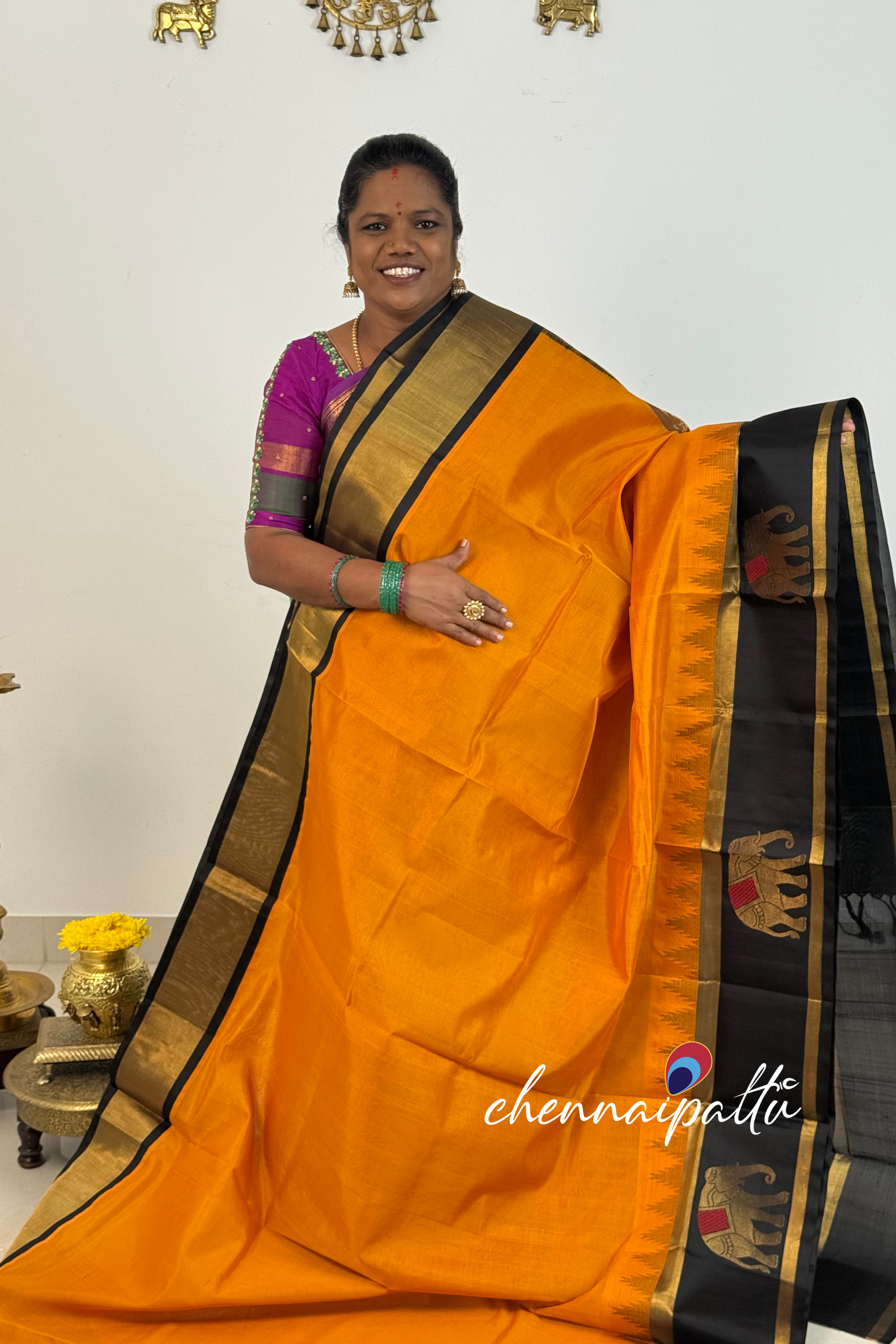Mangai - Kupadam Silk Cotton Saree | Blouse Attached
