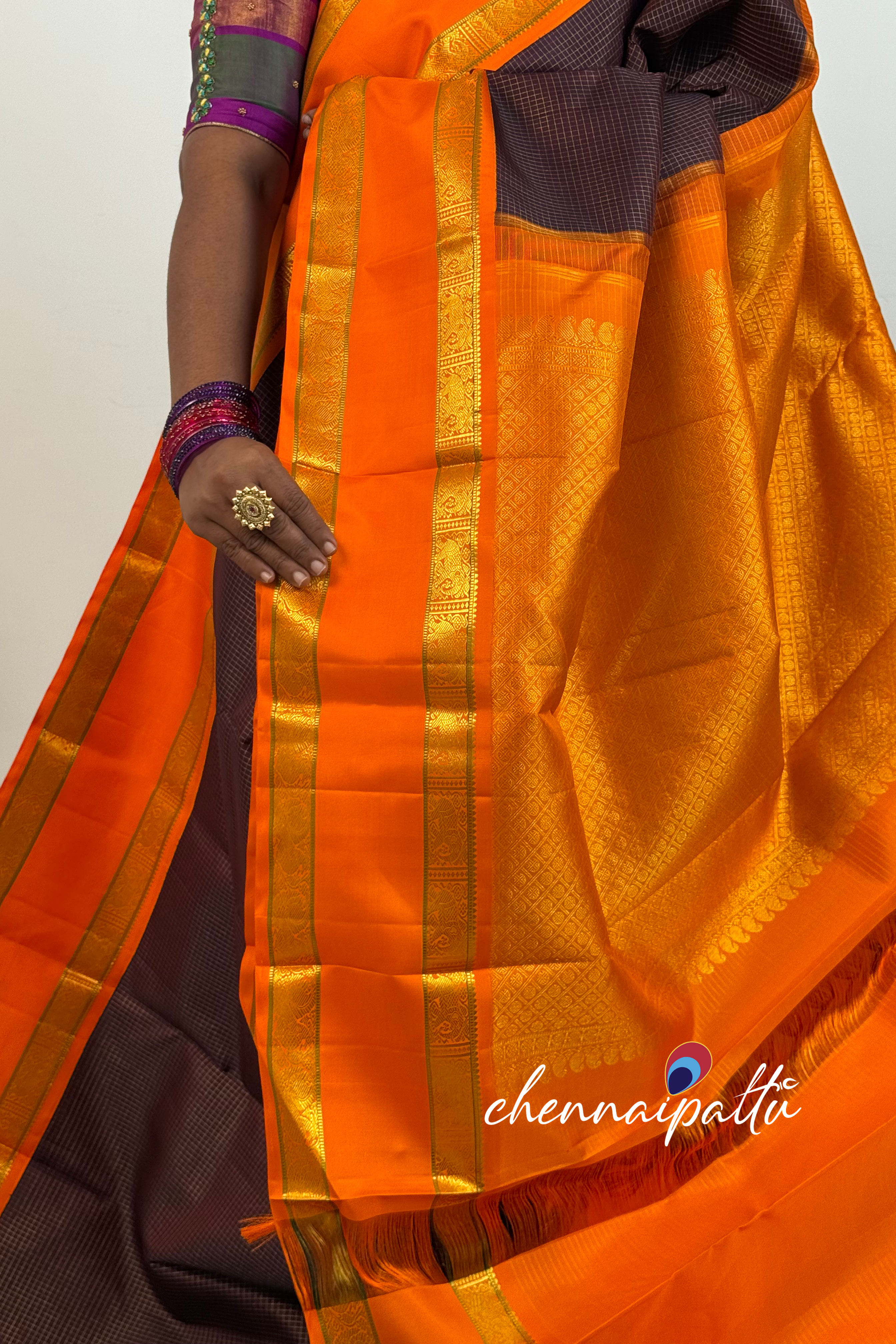 Tharagai - Kanchipuram Pure Silk Saree | Blouse Attached