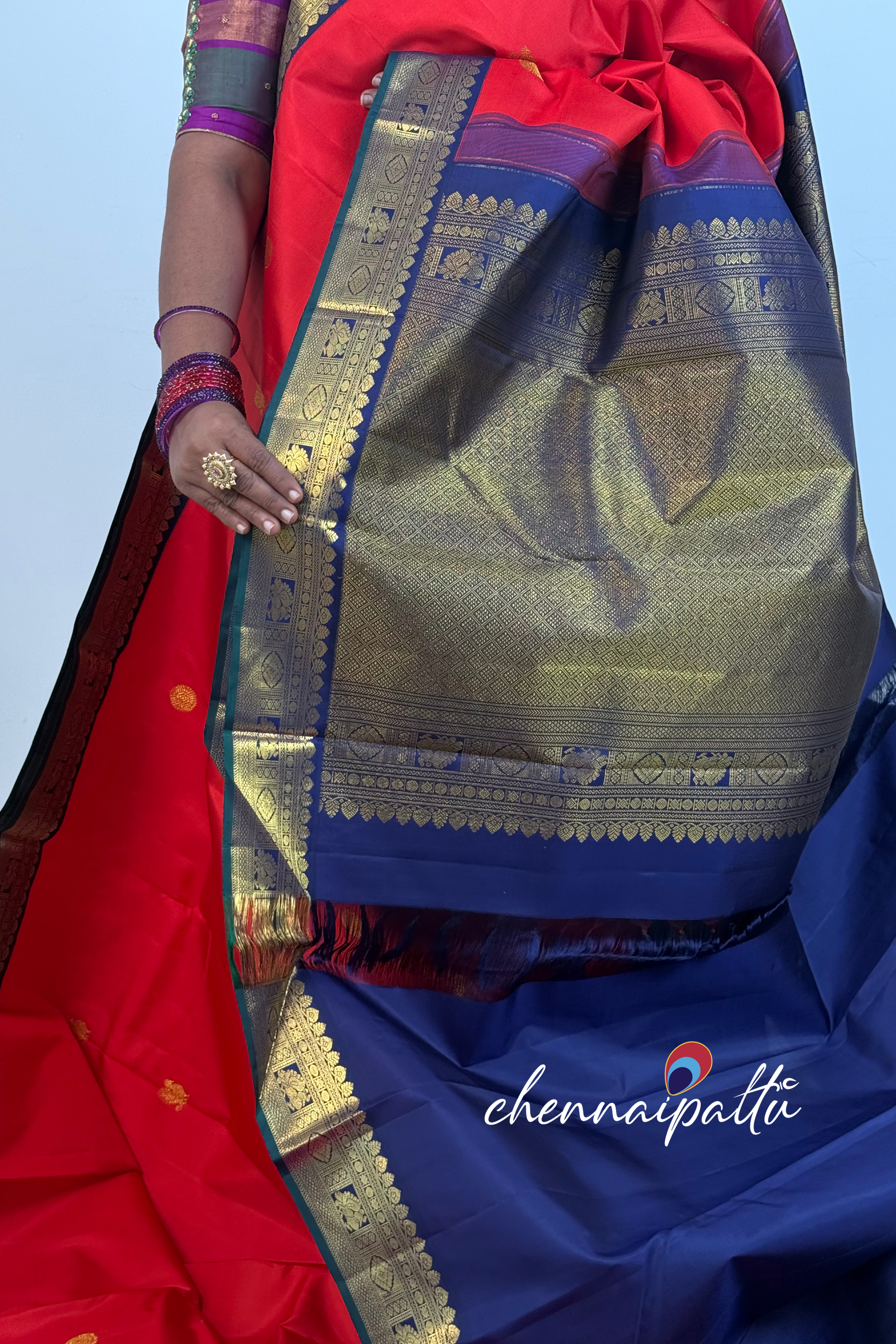 Tharagai - Kanchipuram Pure Silk Saree | Blouse Attached