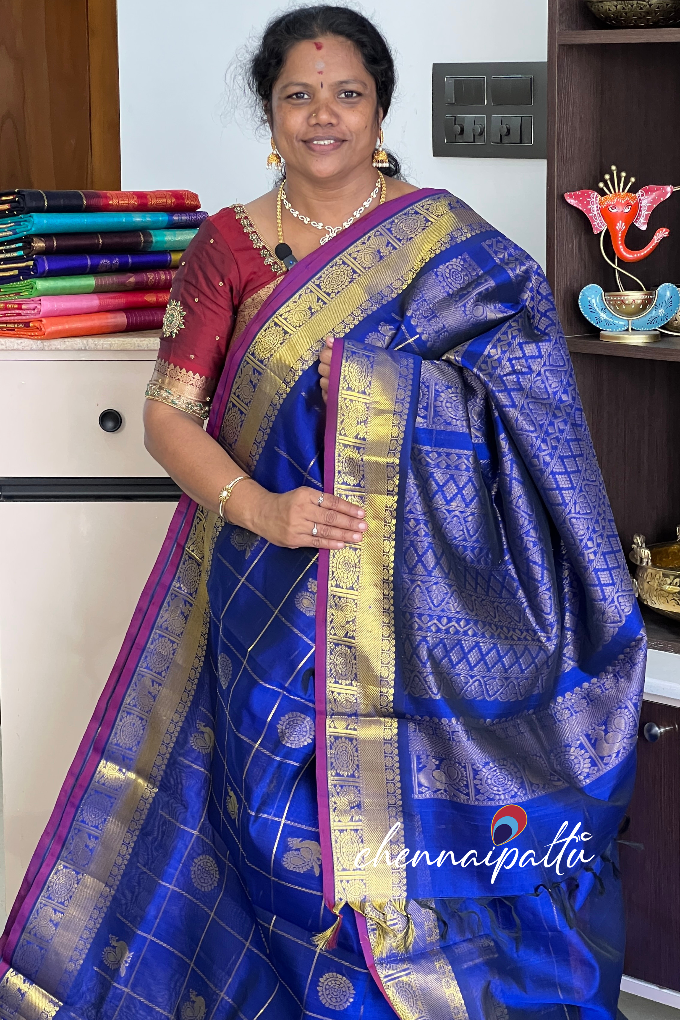 Mangai - Silk Cotton Saree | Blouse Attached