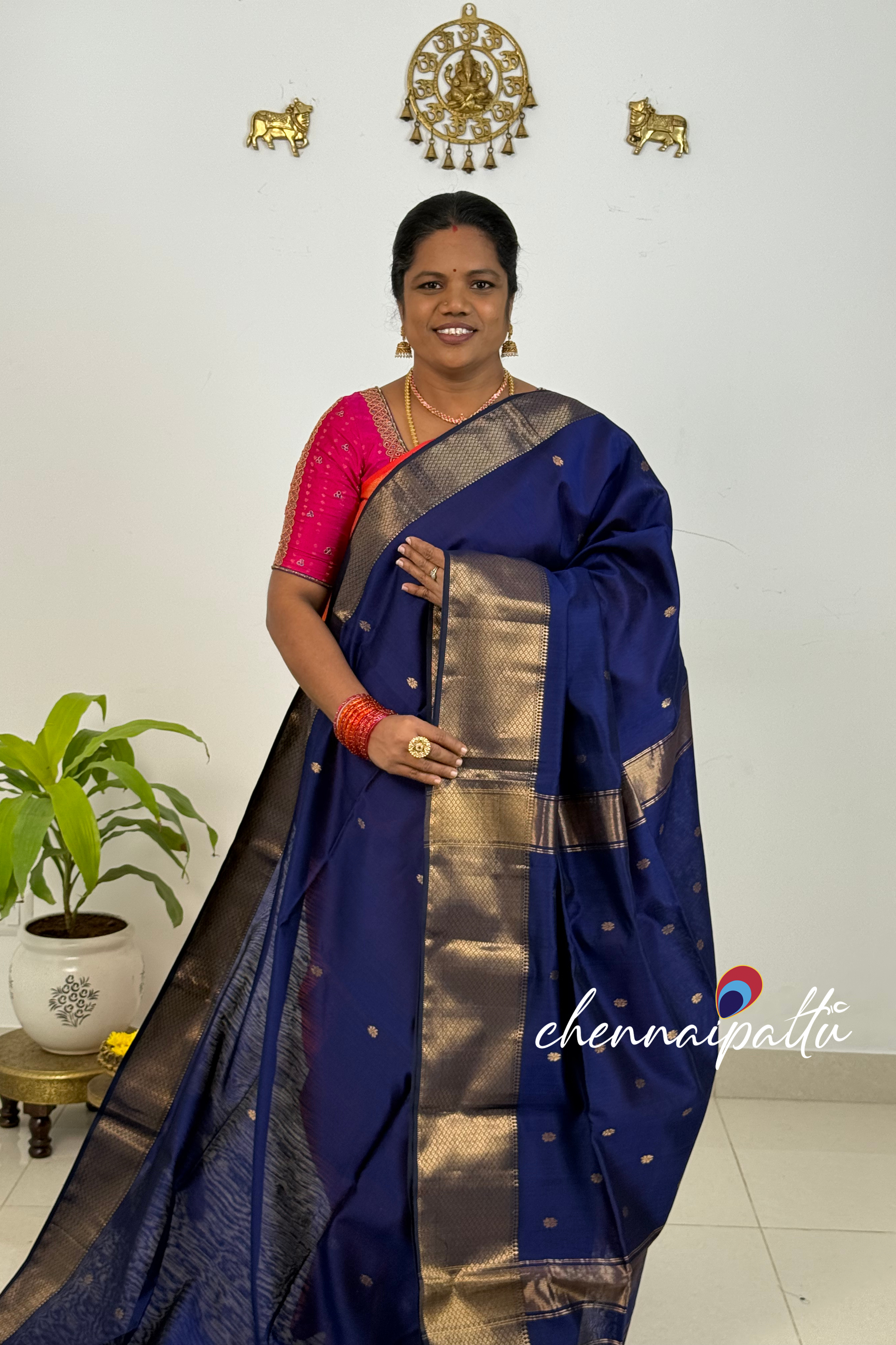 JEEVA – Maheshwari Silk Cotton Saree | Blouse Attached