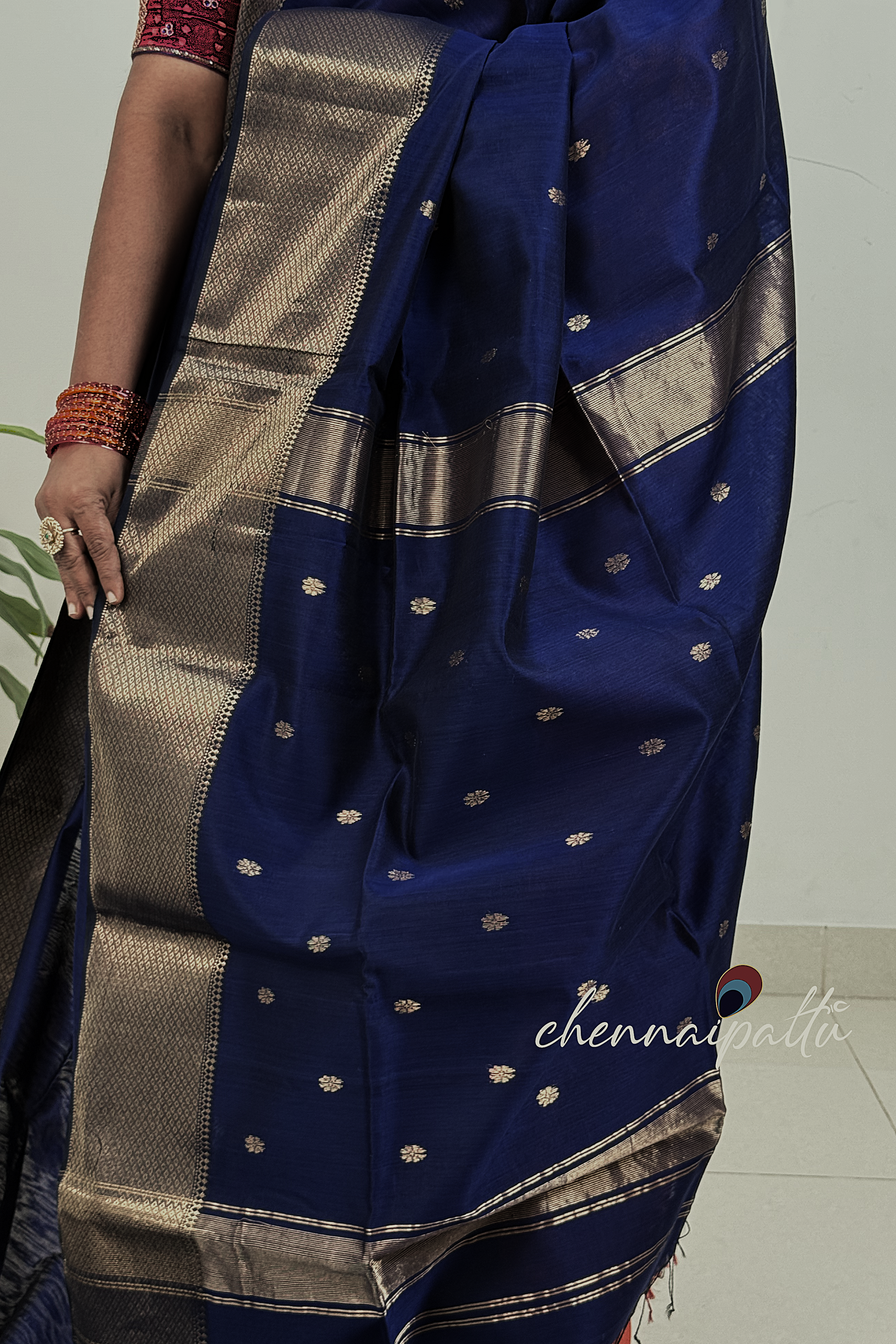 JEEVA – Maheshwari Silk Cotton Saree | Blouse Attached