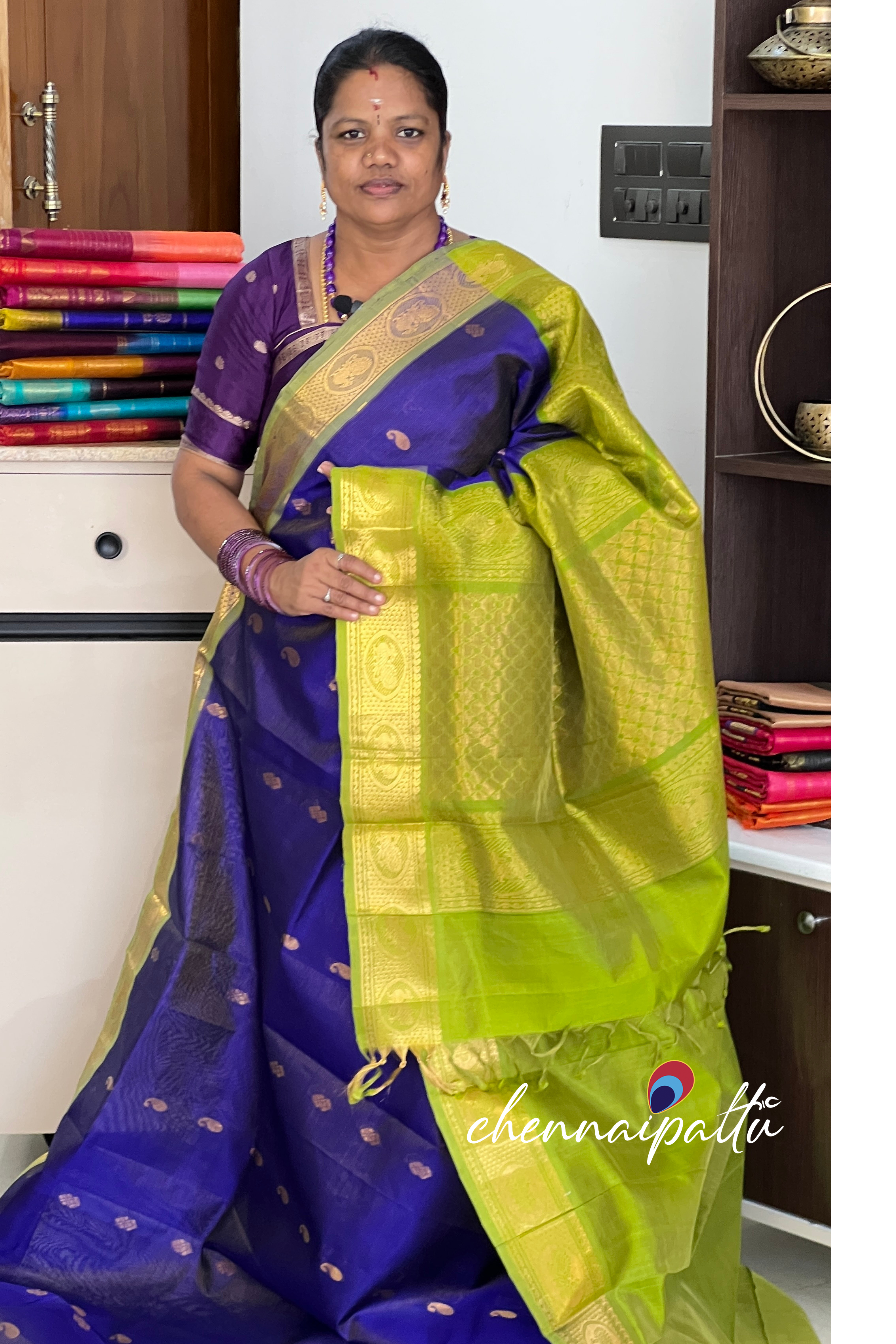 Mangai - Silk Cotton Saree | Blouse Attached