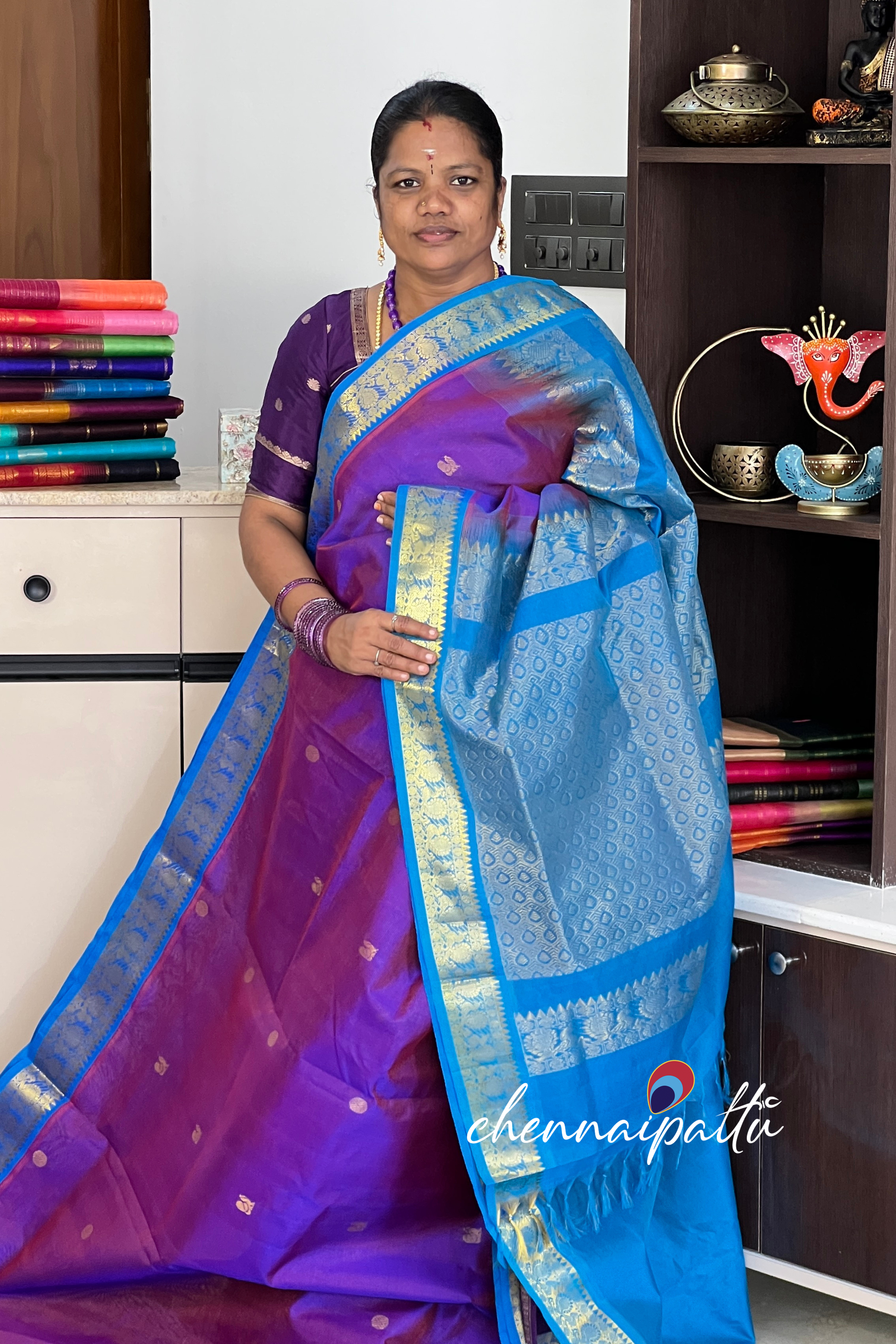 Mangai - Silk Cotton Saree | Blouse Attached