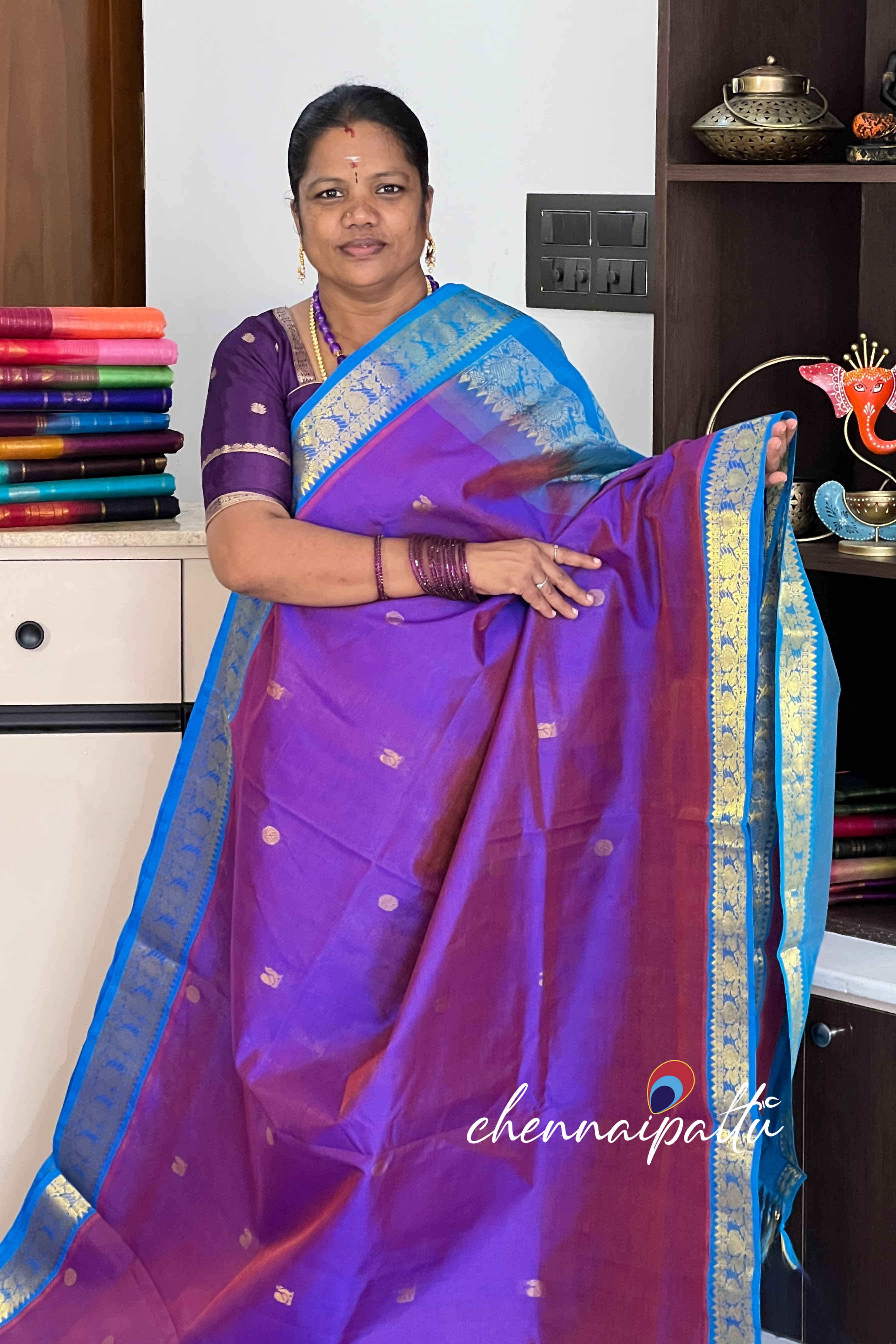 Mangai - Silk Cotton Saree | Blouse Attached