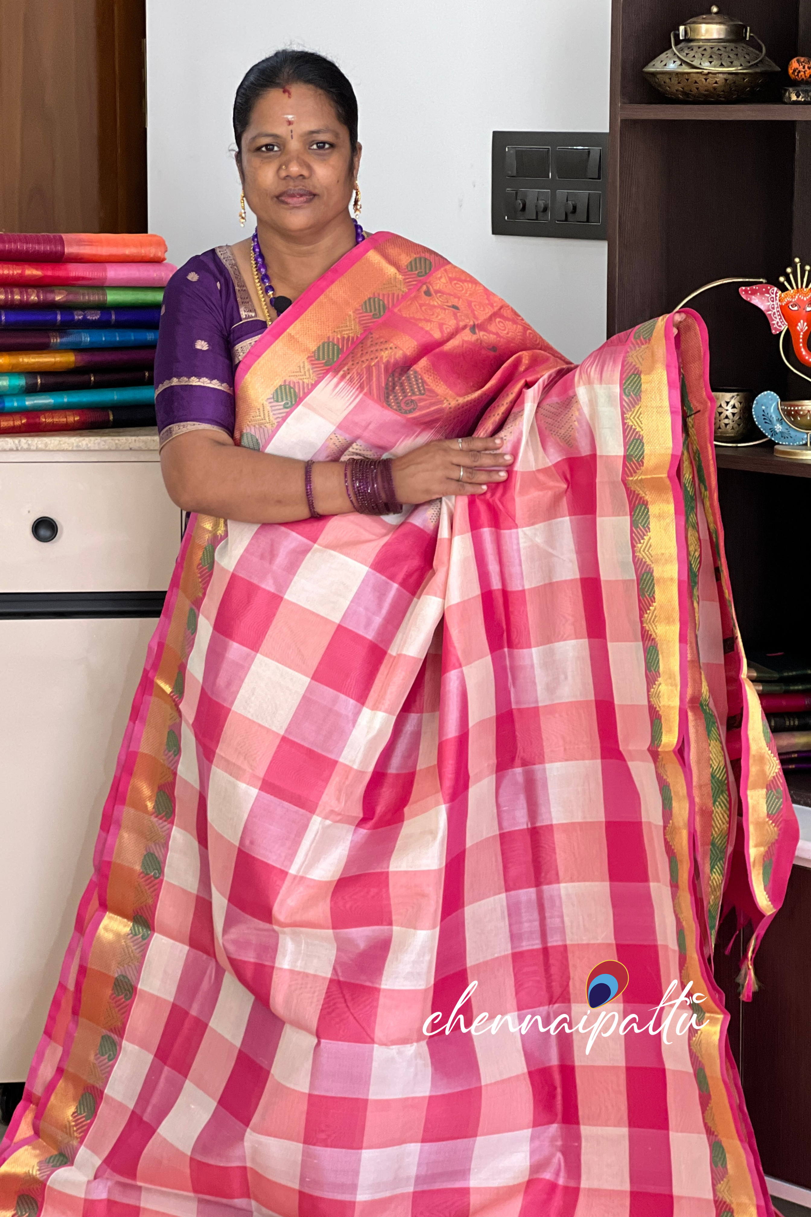 Mangai - Silk Cotton Saree | Blouse Attached