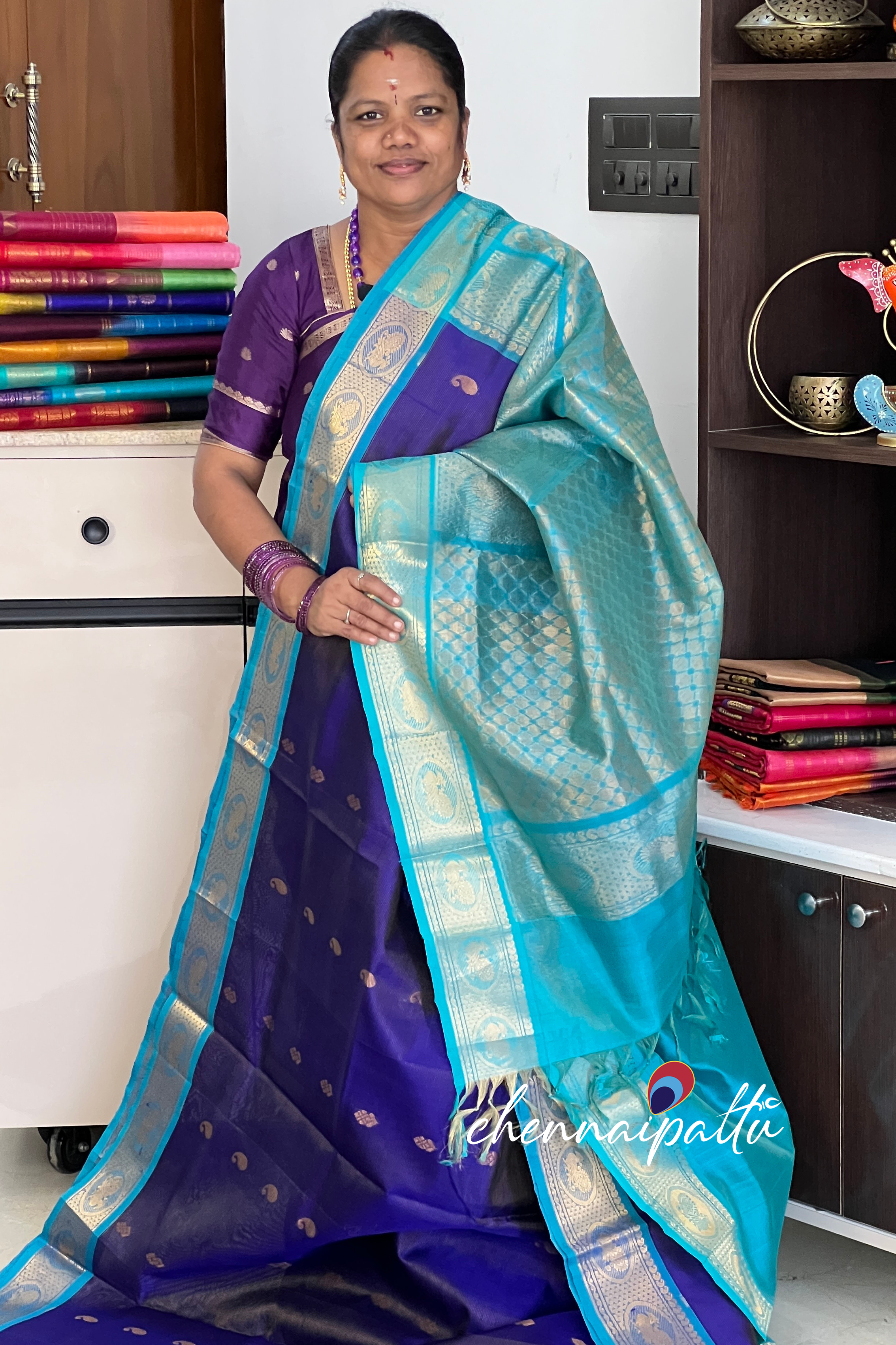 Mangai - Silk Cotton Saree | Blouse Attached
