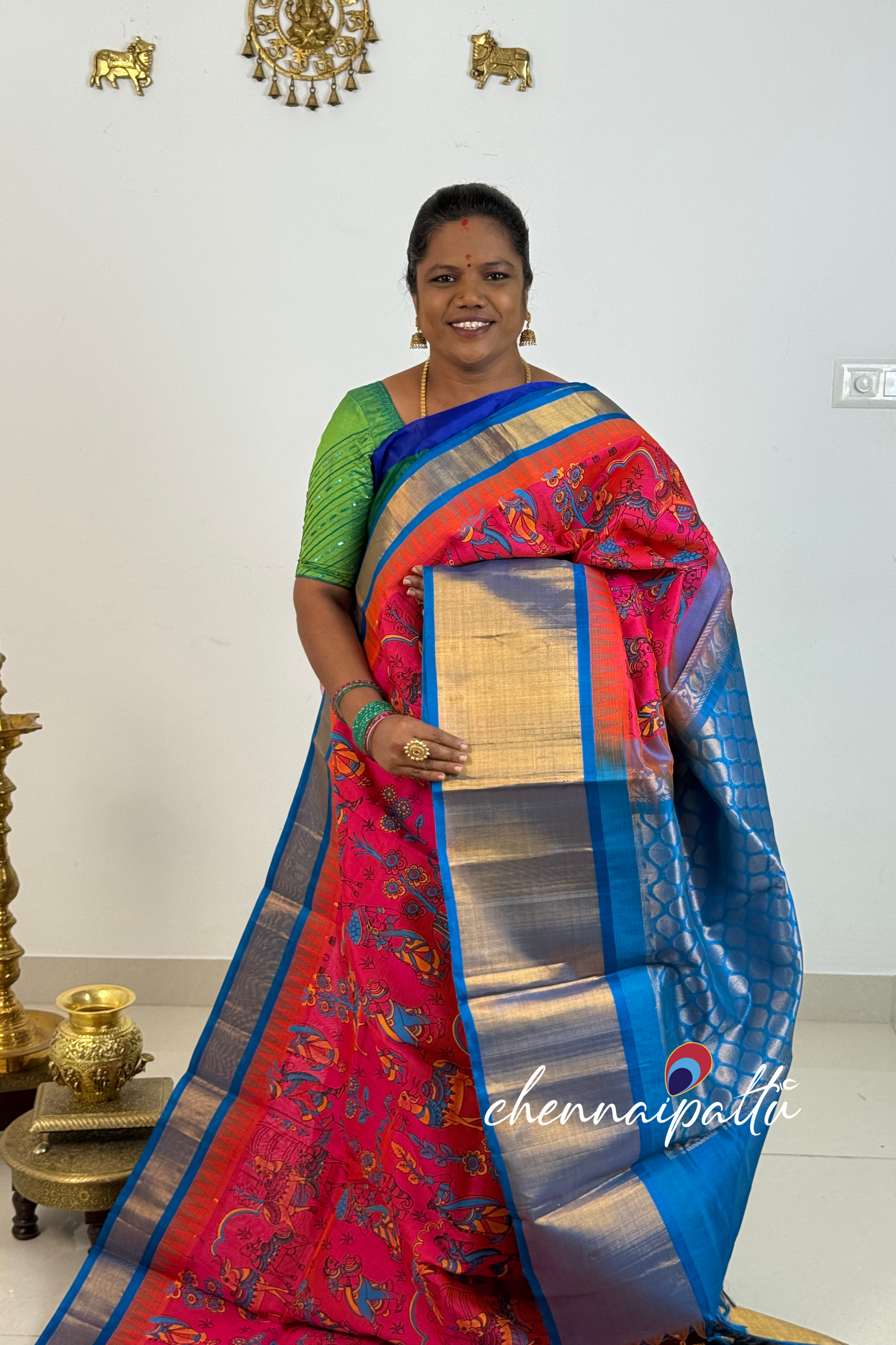 Mangai - Kupadam Silk Cotton Saree | Blouse Attached