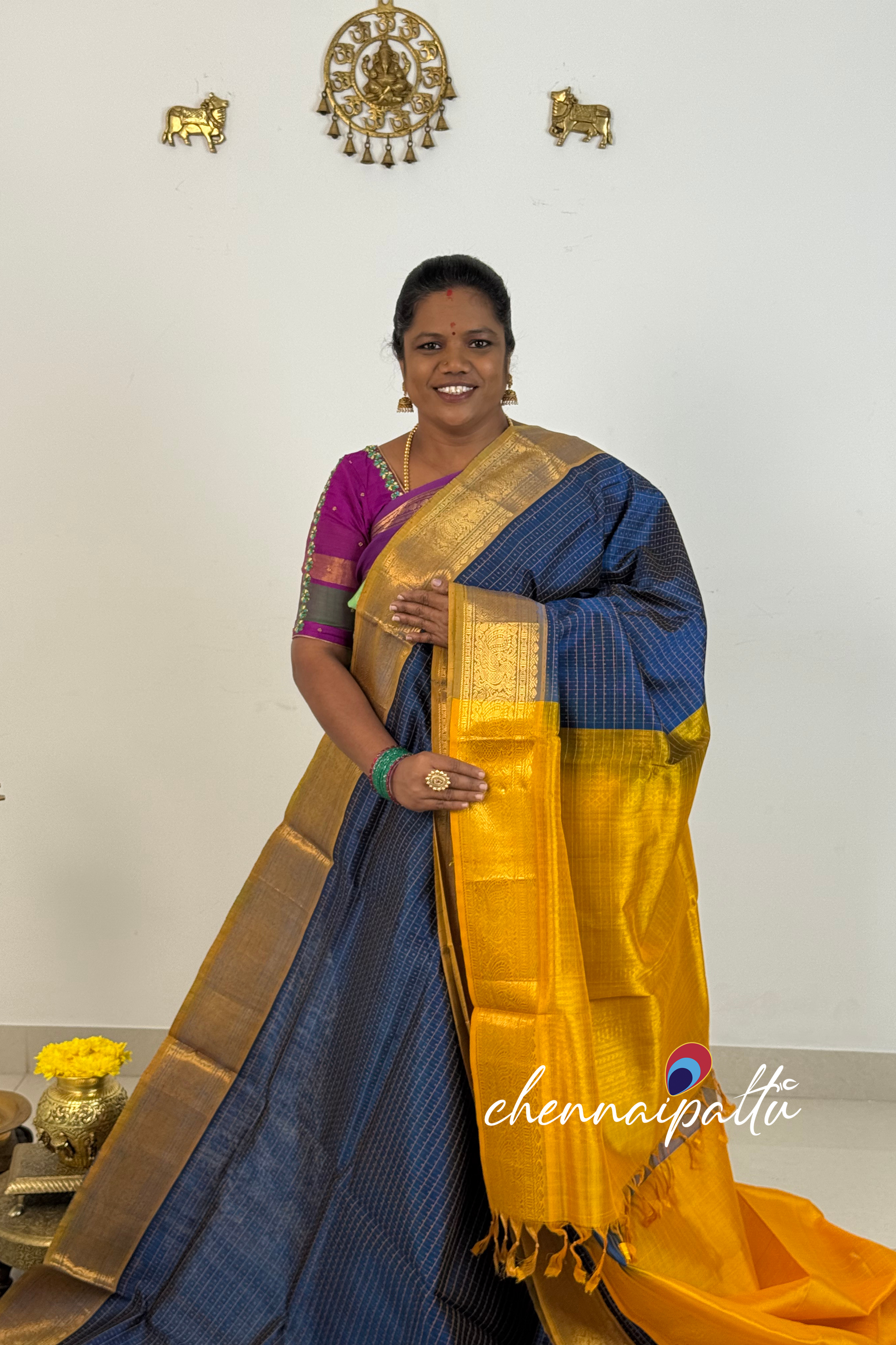 Mangai - Kupadam Silk Cotton Saree | Blouse Attached