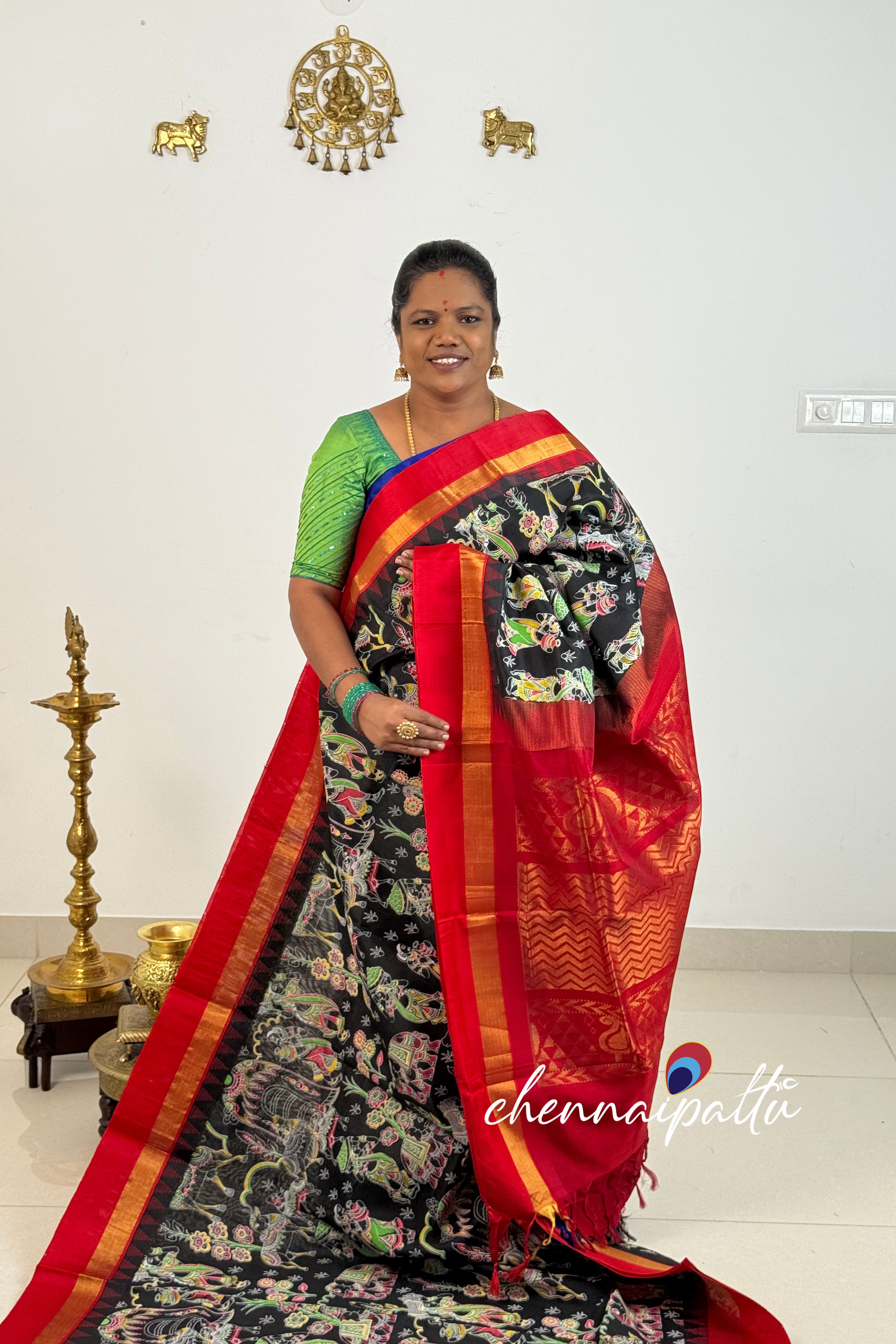 Mangai - Kupadam Silk Cotton Saree | Blouse Attached