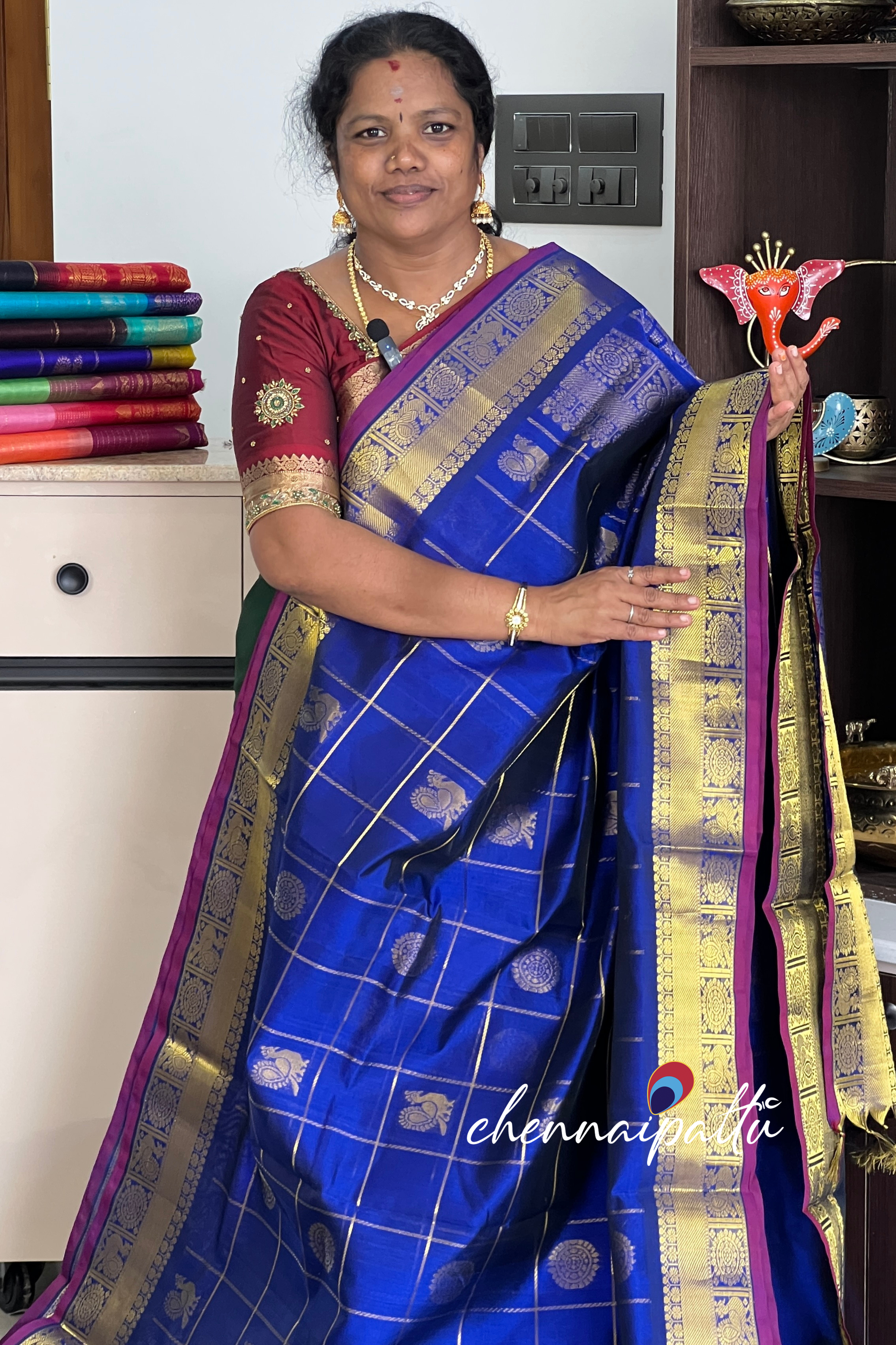 Mangai - Silk Cotton Saree | Blouse Attached